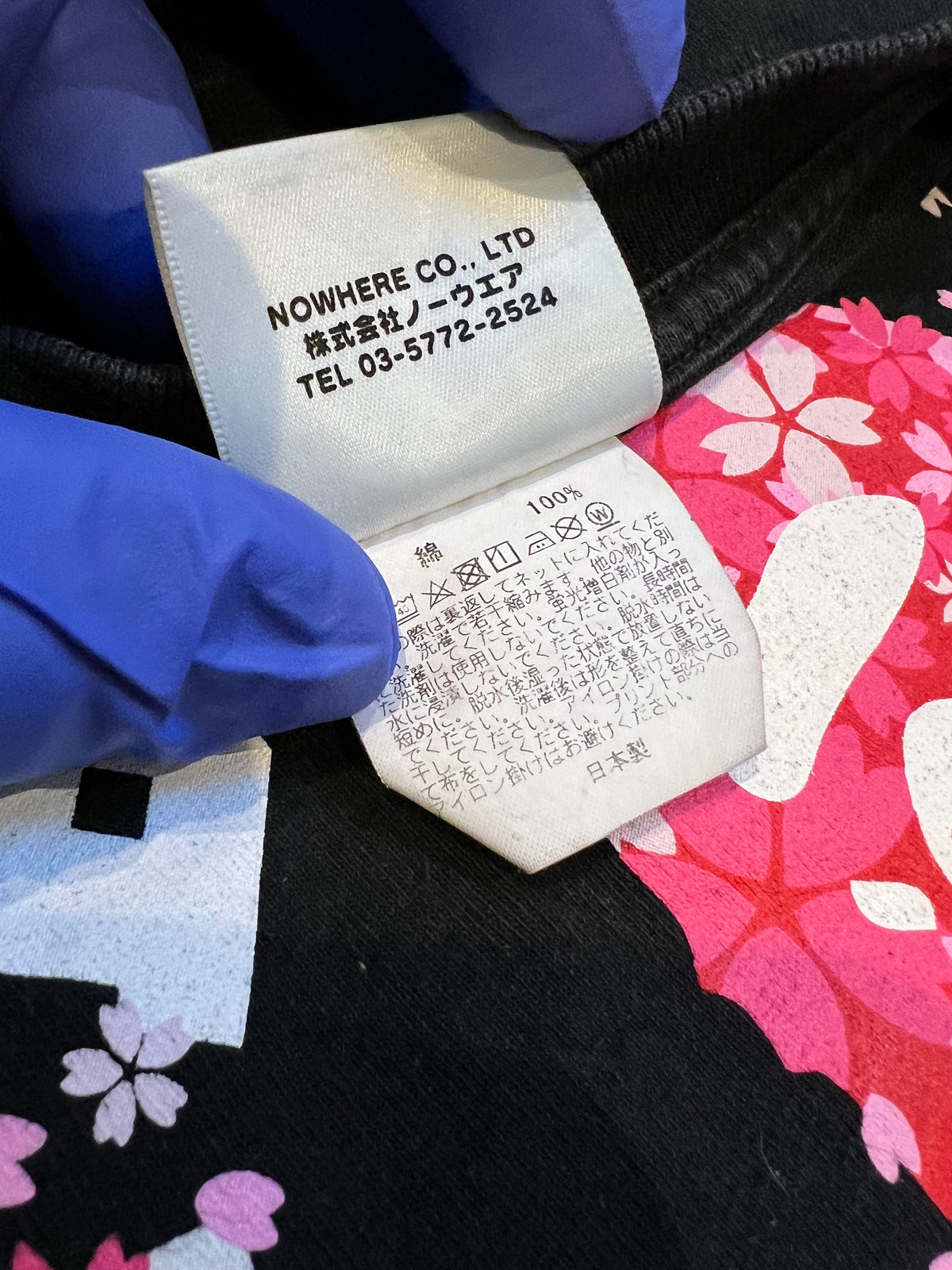 BAPE Black Pink Flower College Logo T-Shirt 5