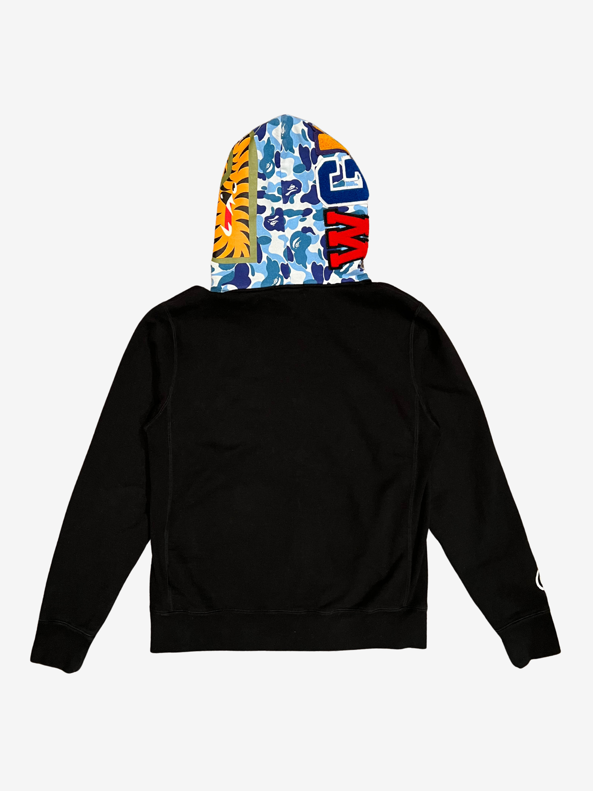 BAPE Blue ABC Camo Pullover Shark Hoodie 2