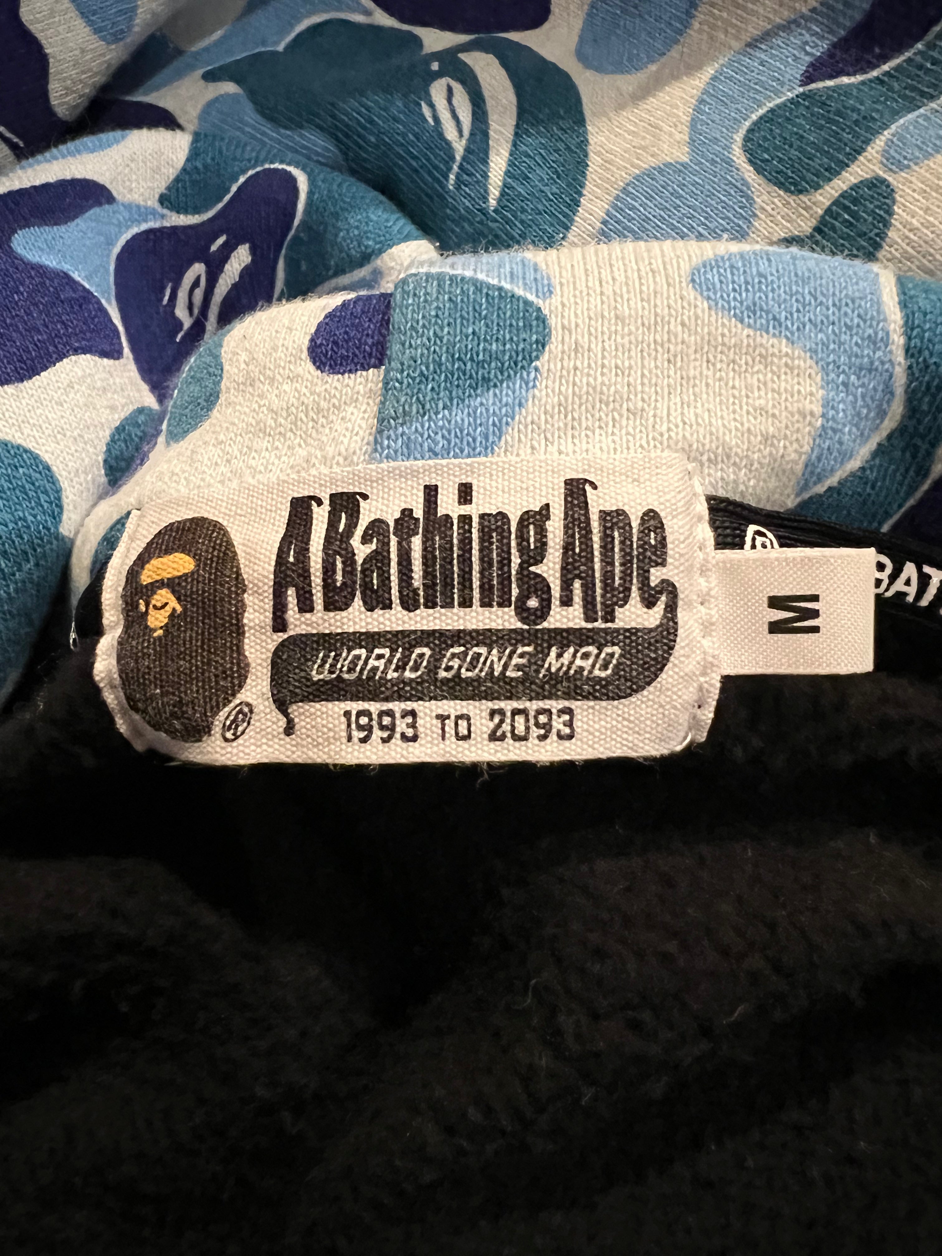 BAPE Blue ABC Camo Pullover Shark Hoodie 4