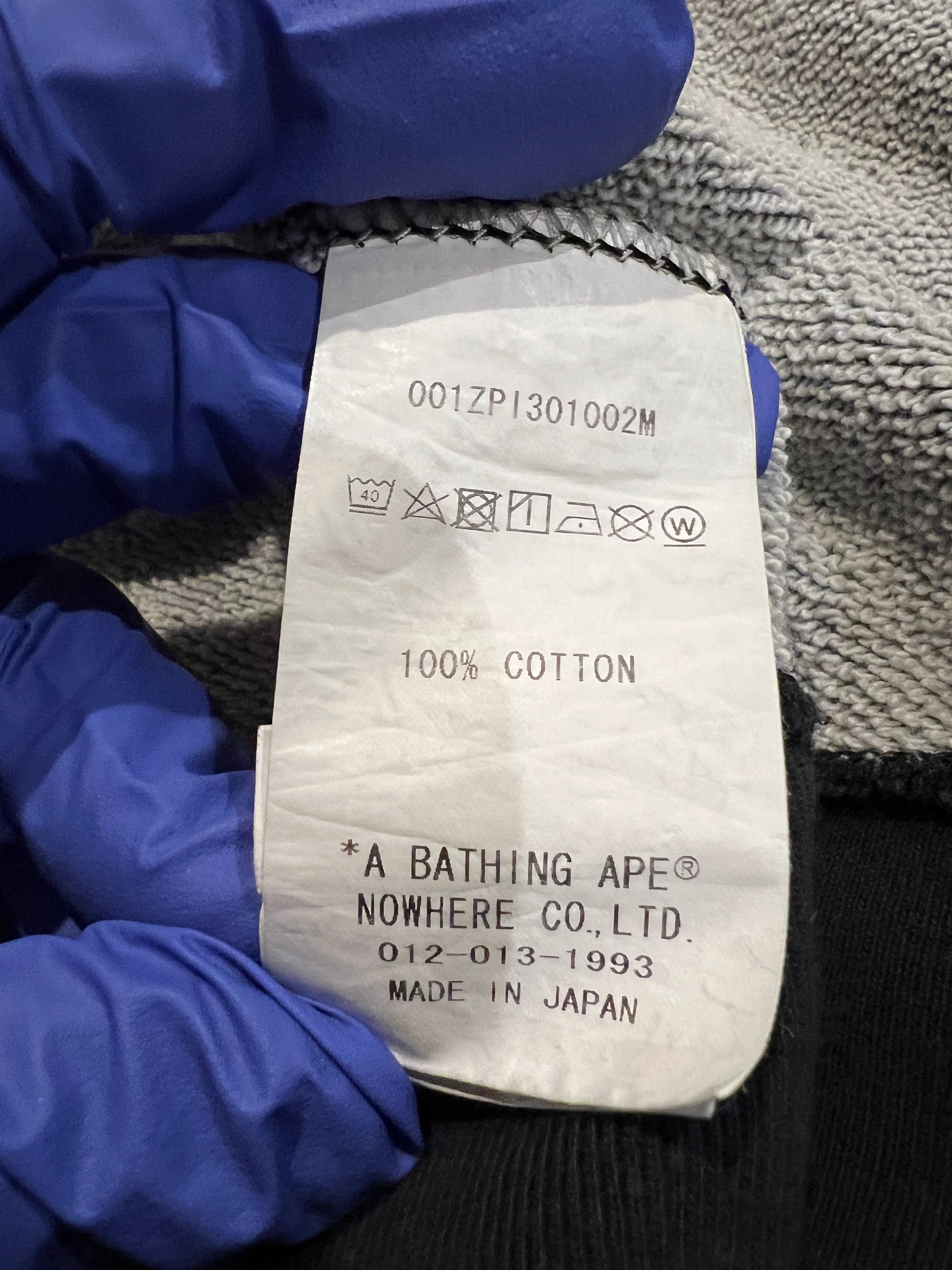 BAPE Blue Sta All Over Star Print Full Zip Up Shark Hoodie 12
