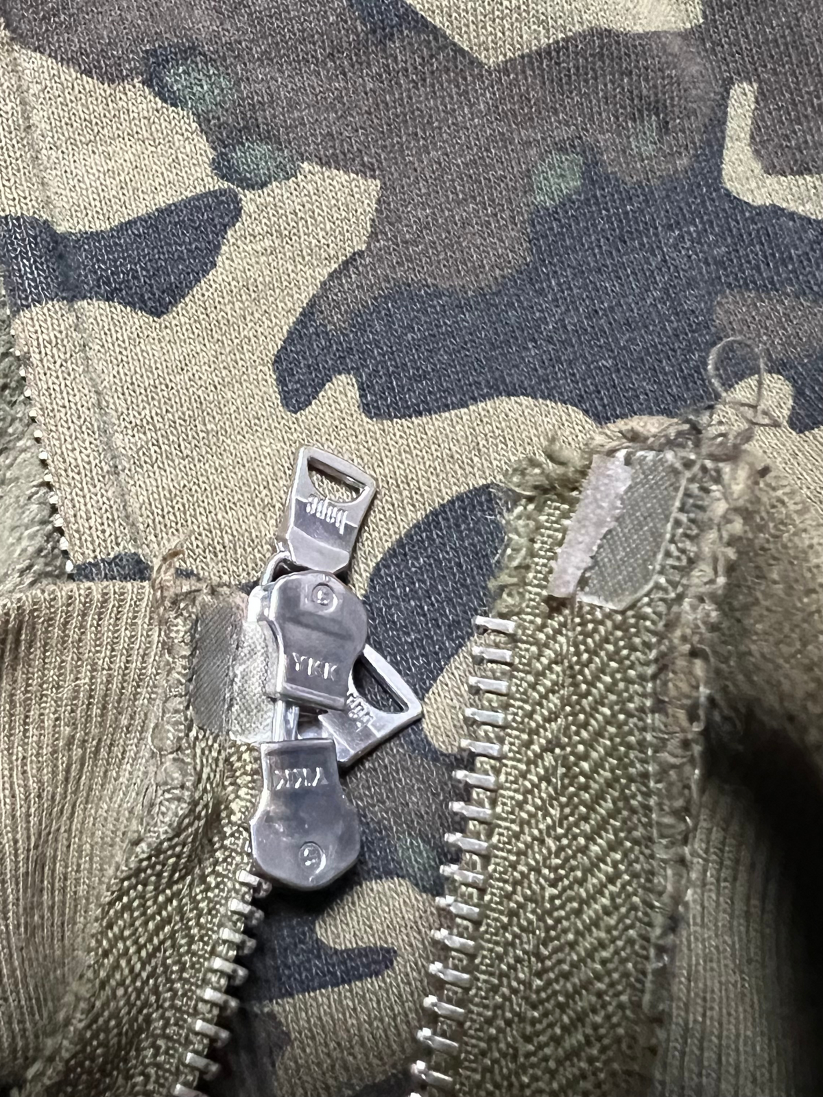 BAPE Green Desert Camo Full Zip Up Shark Hoodie 5