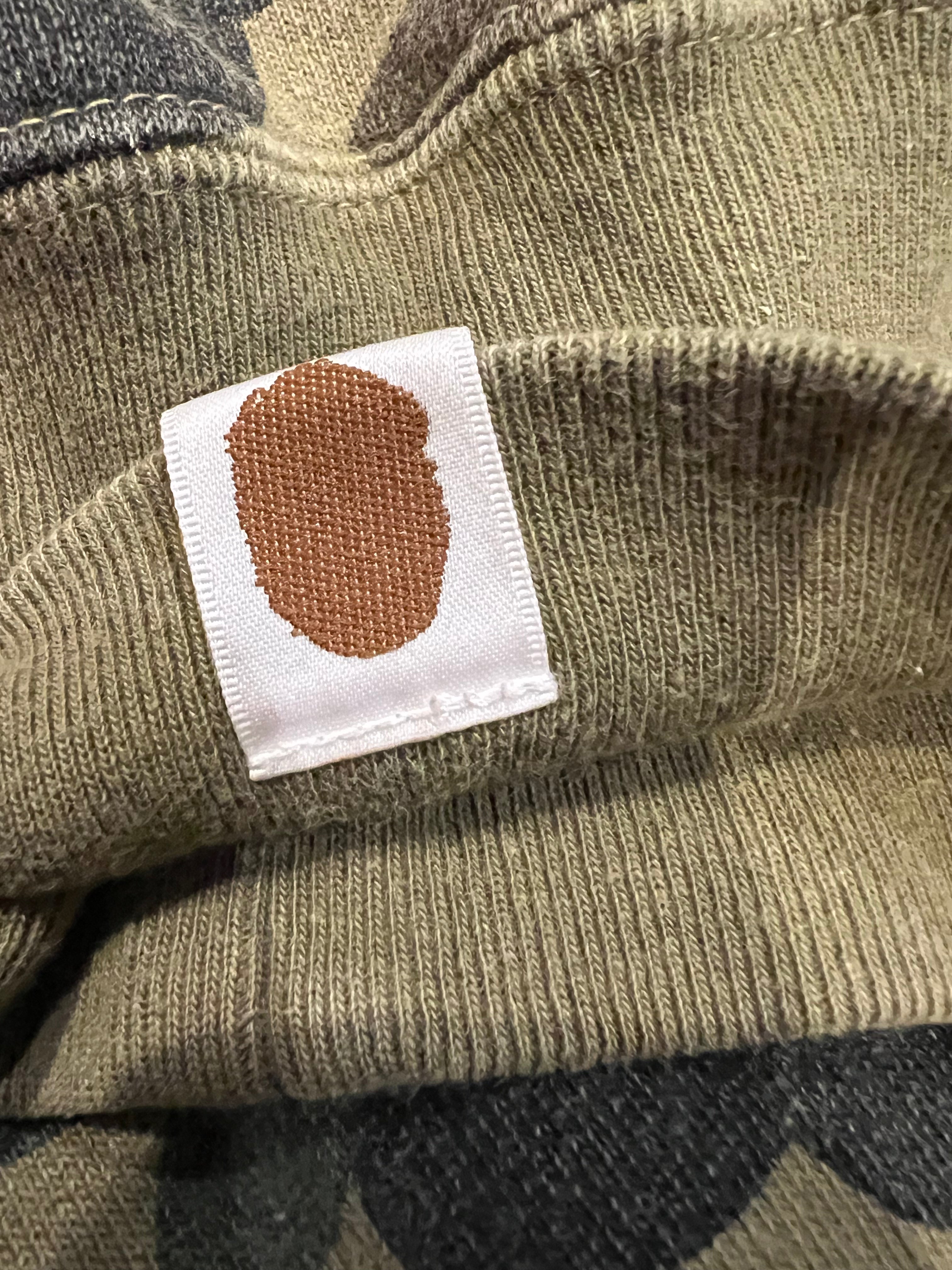BAPE Green First Camo Patches Full Zip Up Shark Hoodie 7