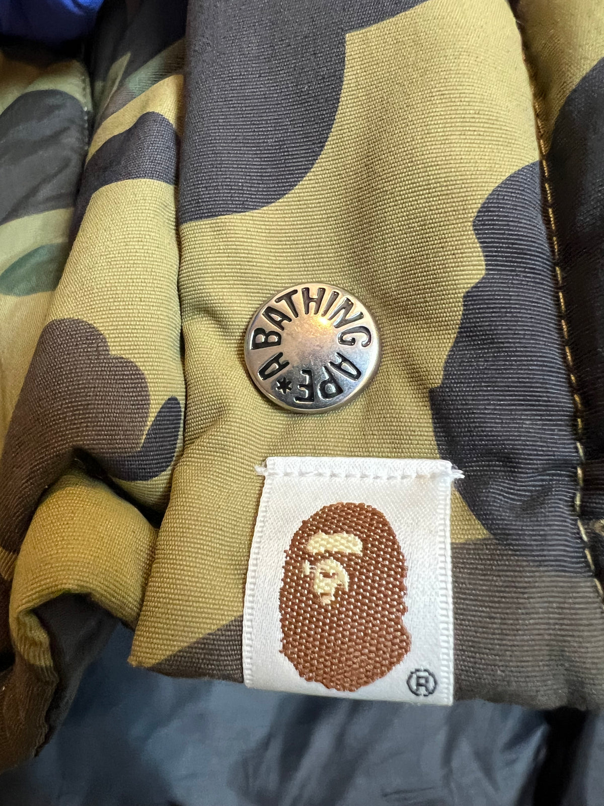 BAPE Green First Camo Puffer Down Jacket 7