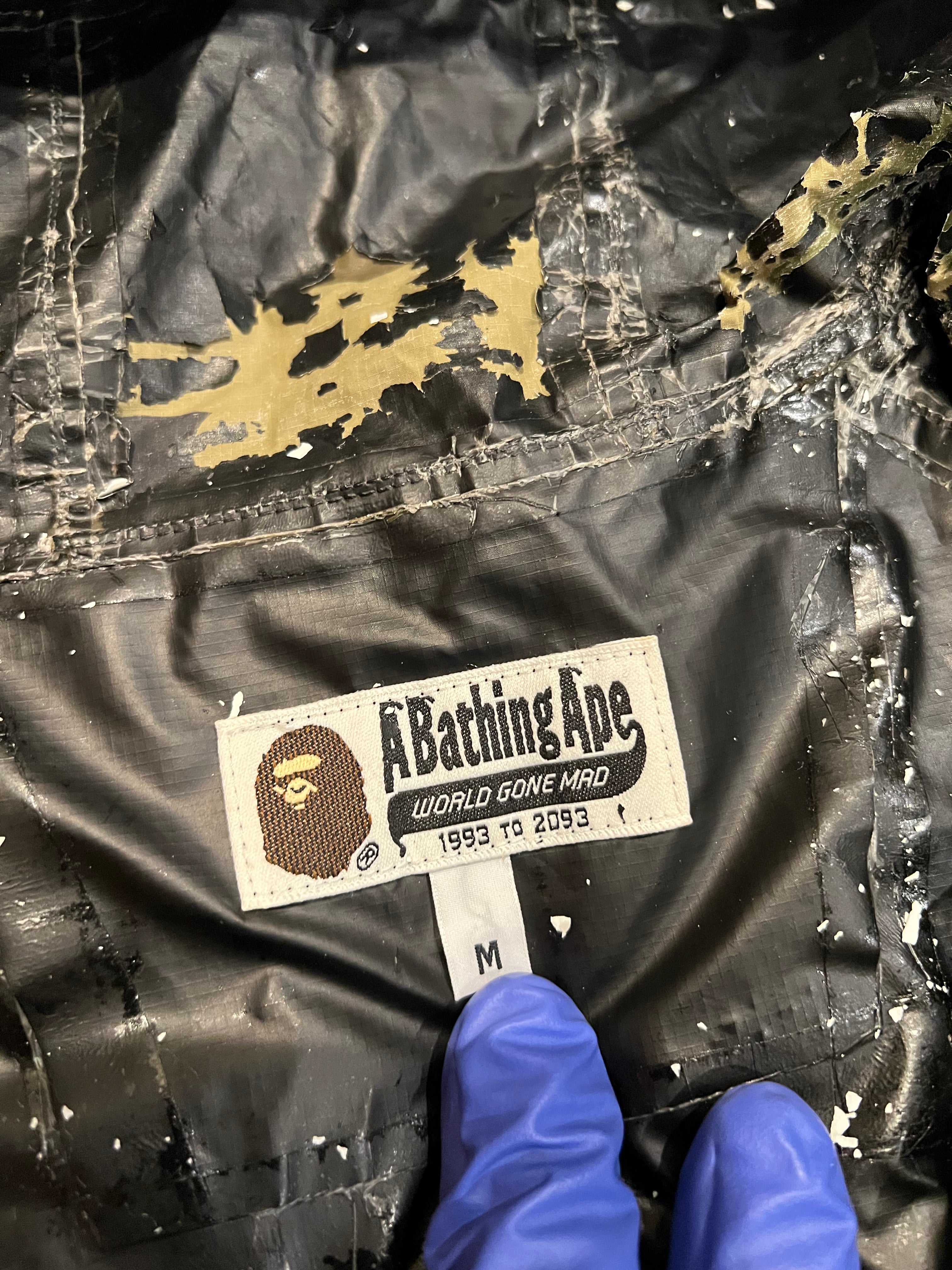 BAPE Green First Camo Split Windbreaker 8