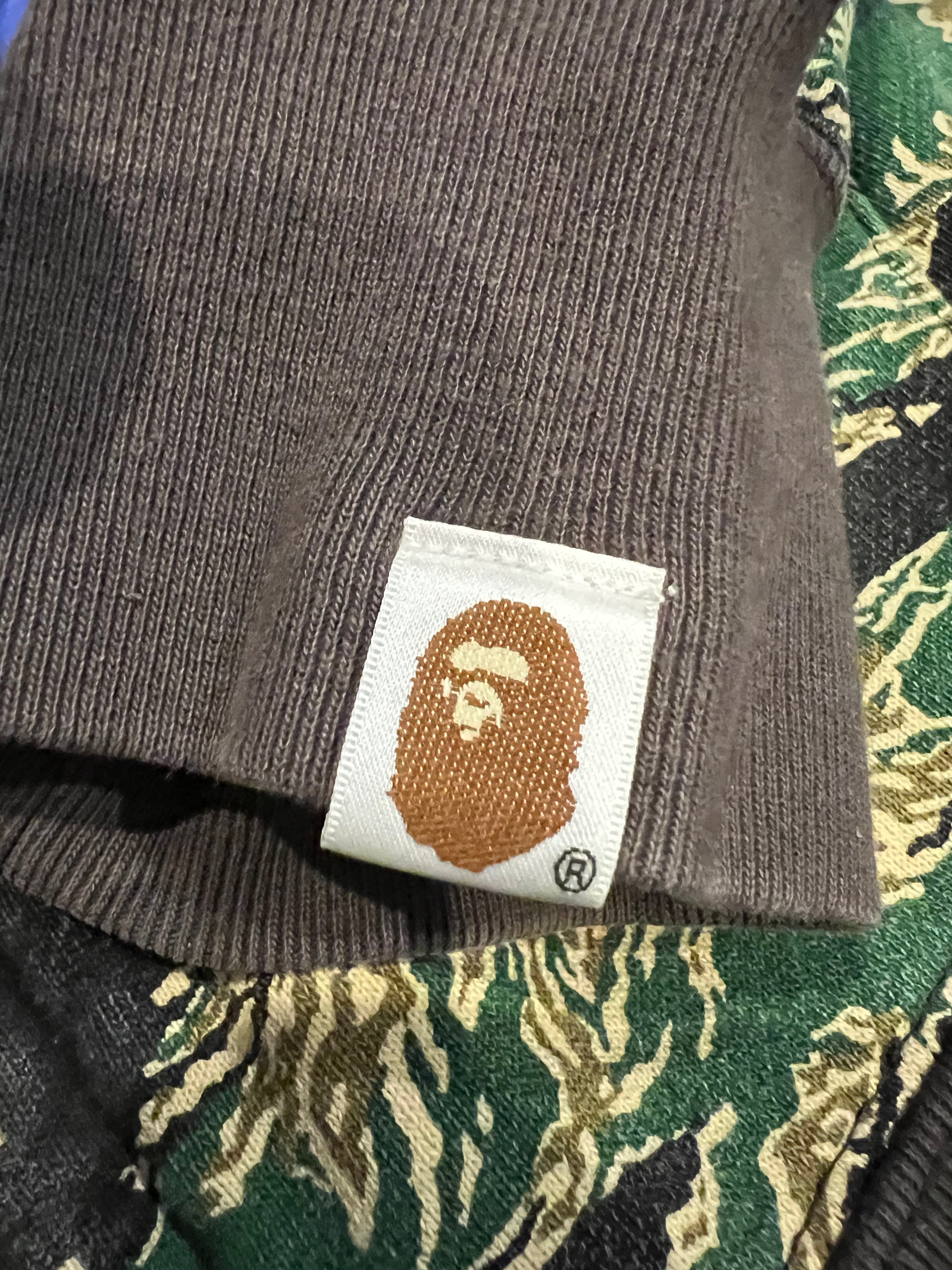 BAPE Green URSUS Forest Camo Full Zip Up Shark Hoodie 10