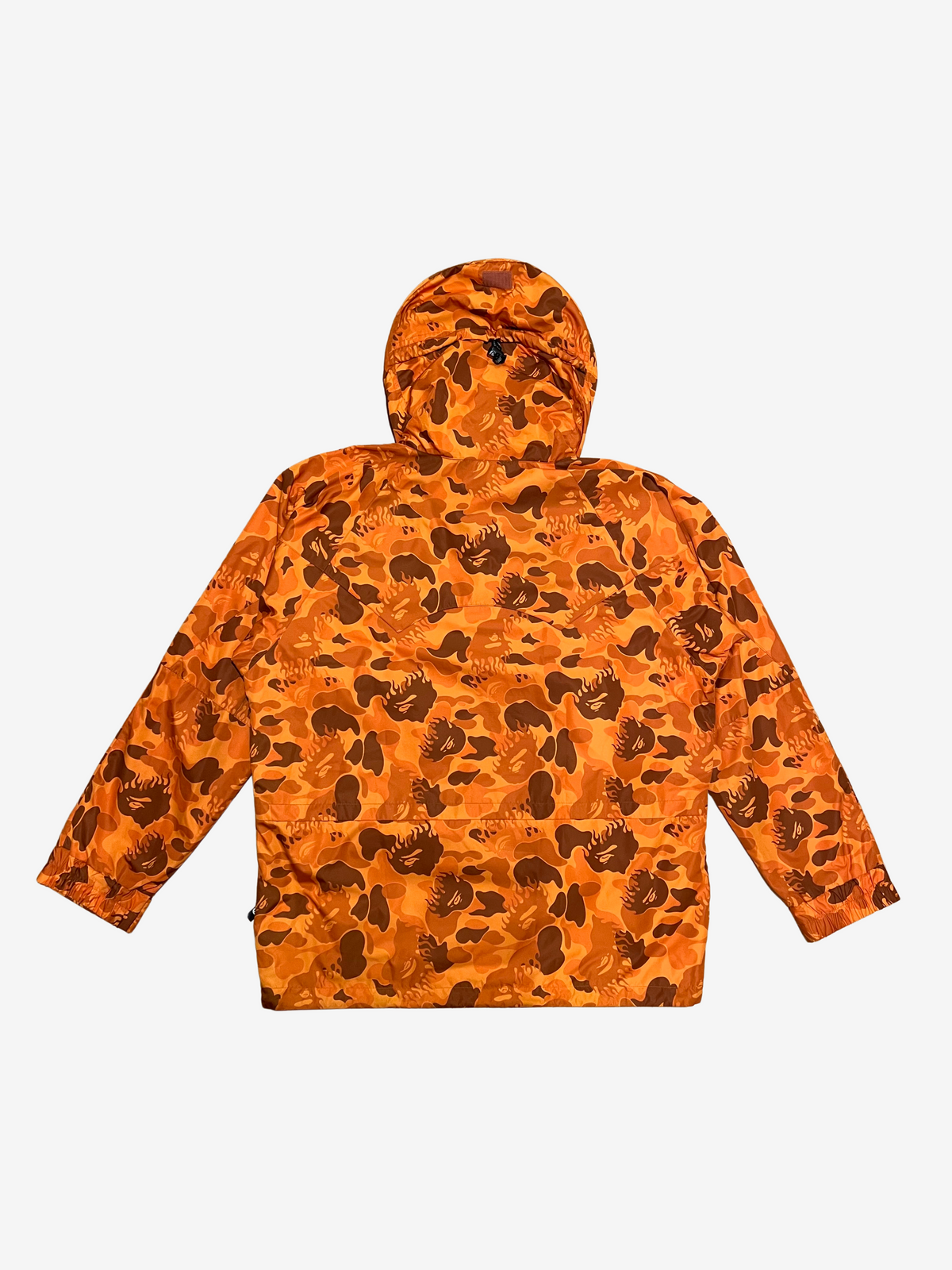 BAPE Orange Nigo Flame Camo Snowboarding Jacket 2