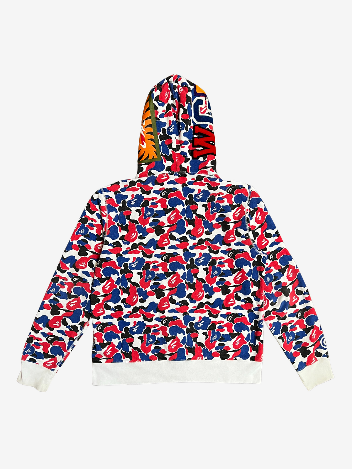 BAPE Red 2024 London Store Exclusive Full Zip Up Shark Hoodie 2