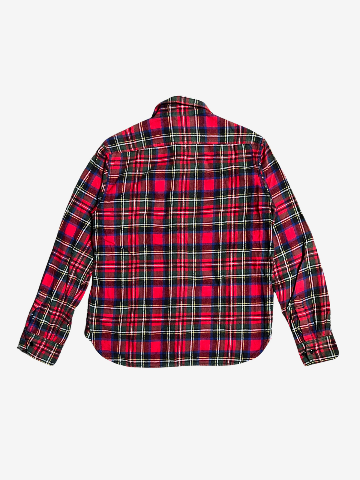 BAPE Red Plaid Pirate Store Button Up Long Sleeve Shirt 2