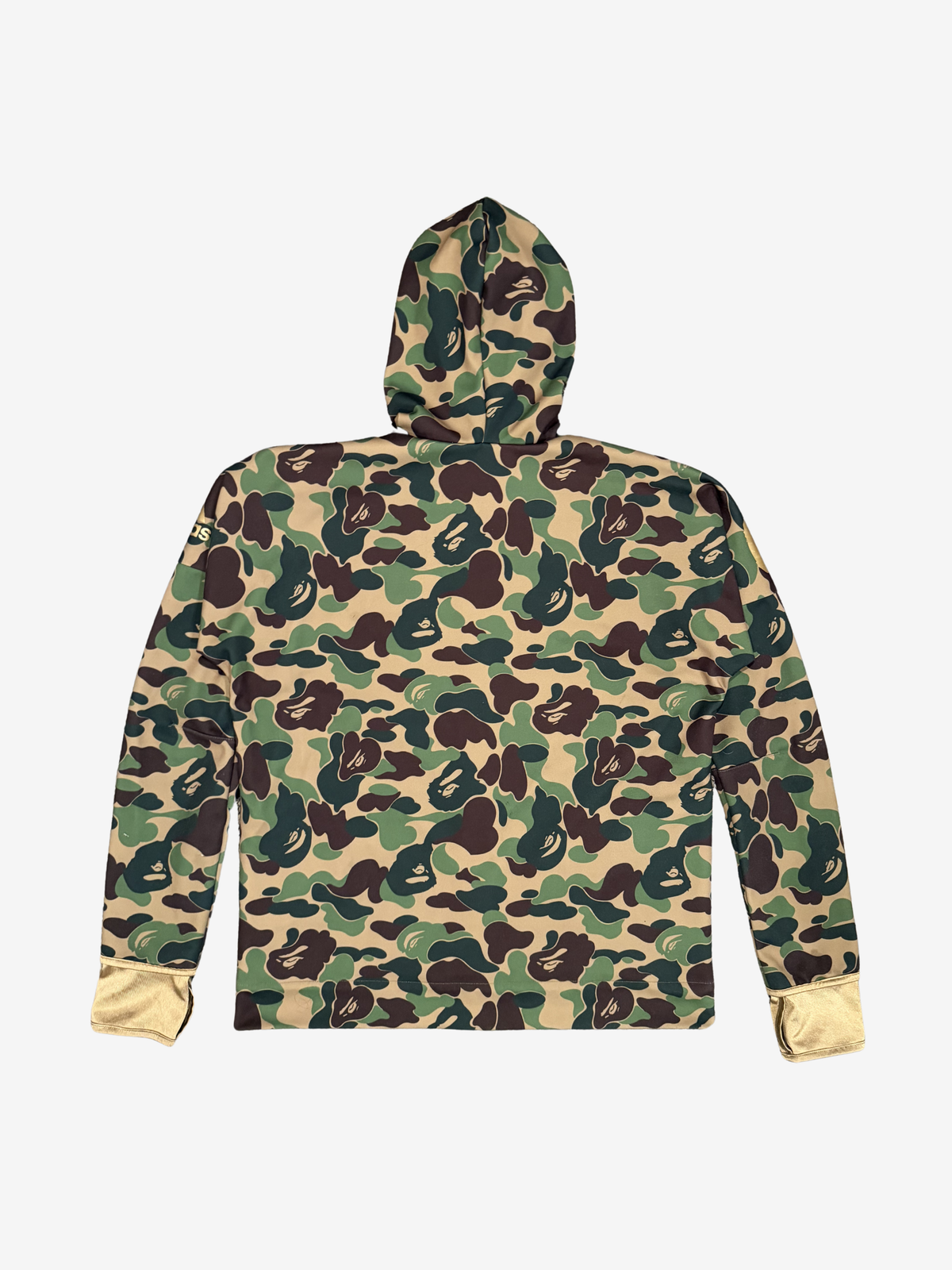 BAPE x Adidas Green Camo Full Zip Up Shark Hoodie 2