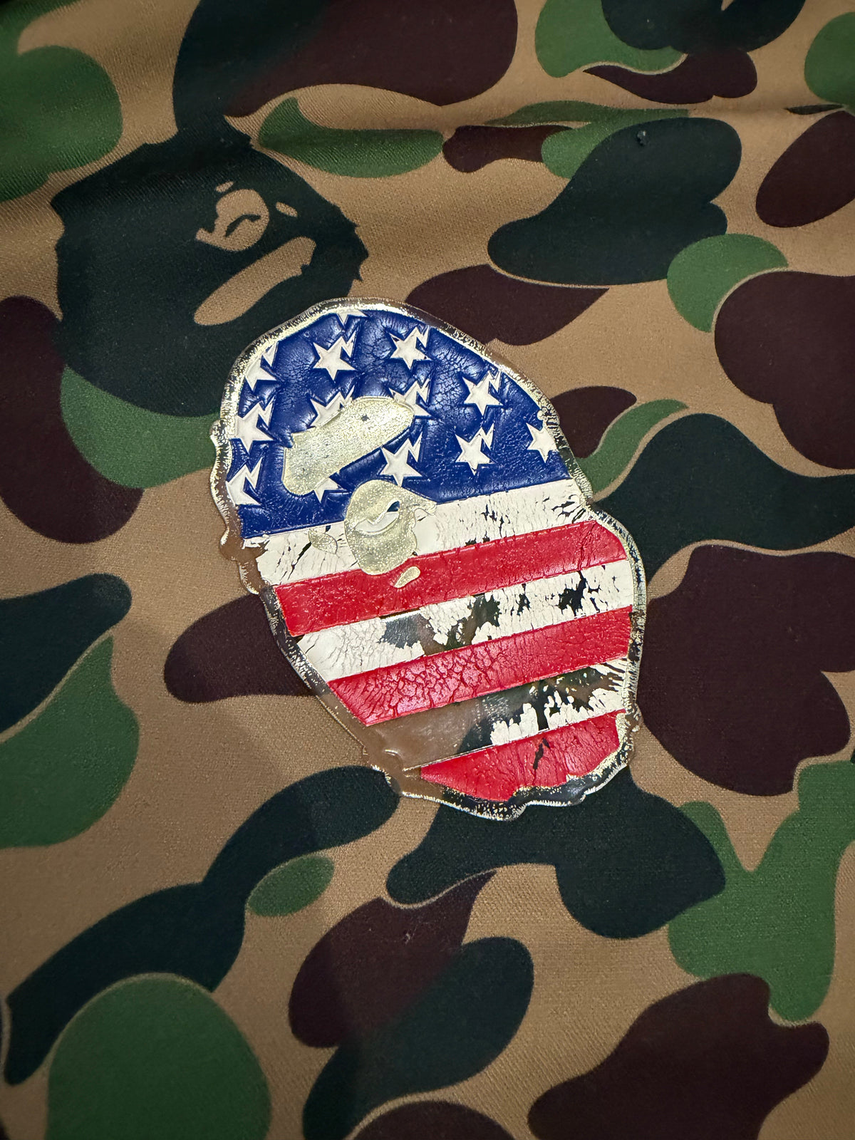 BAPE x Adidas Green Camo Full Zip Up Shark Hoodie 6