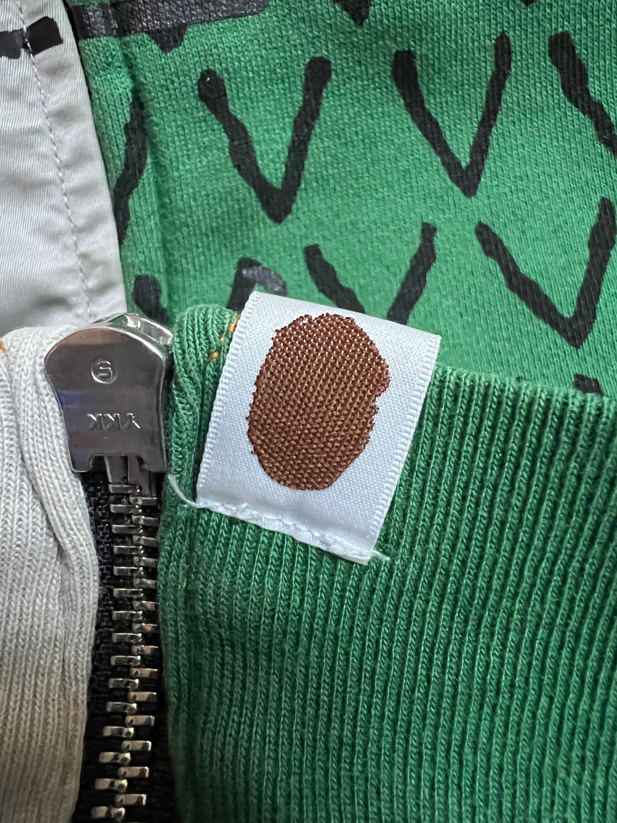 BAPE x Ambush Gray/Green Half Jacket Full Zip Up Shark Hoodie 11