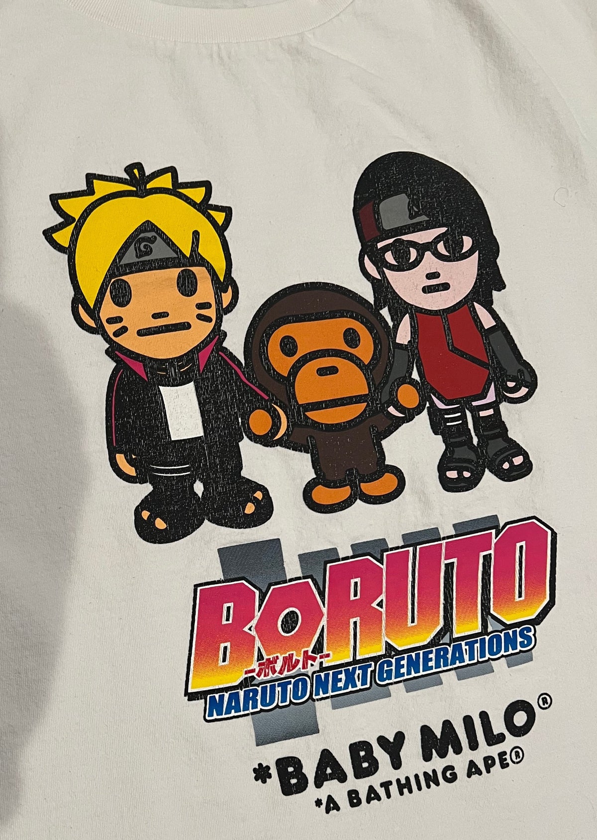 BAPE x Boruto White Next Generations T-Shirt 3