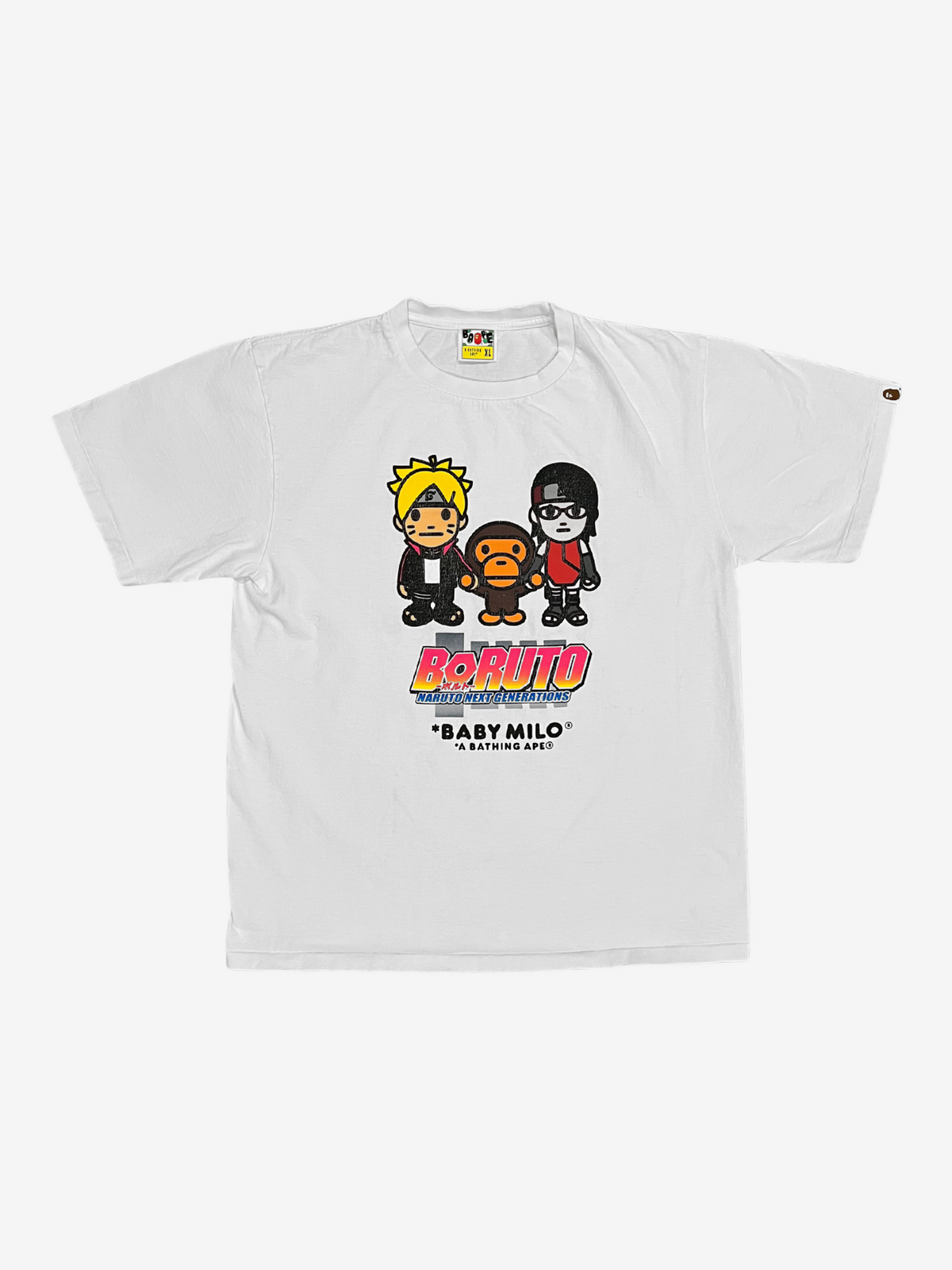 BAPE x Boruto White Next Generations T-Shirt