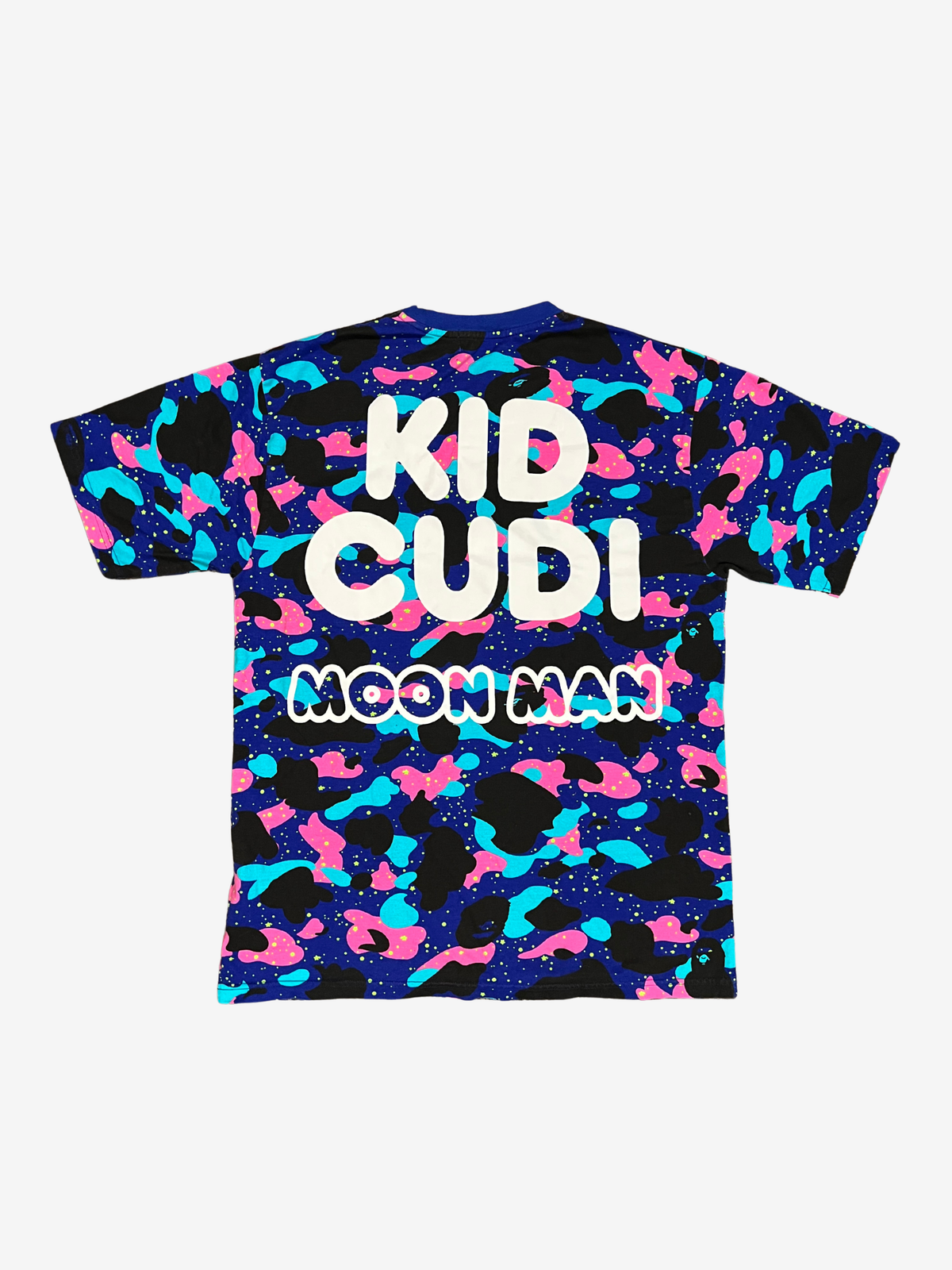 BAPE x Kid Cudi Blue Moon Man Space Camo T-Shirt 2
