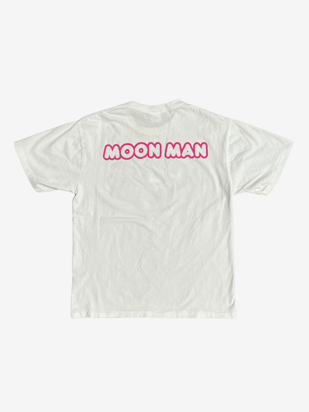 BAPE x Kid Cudi White Moon Man College Logo T-Shirt 2