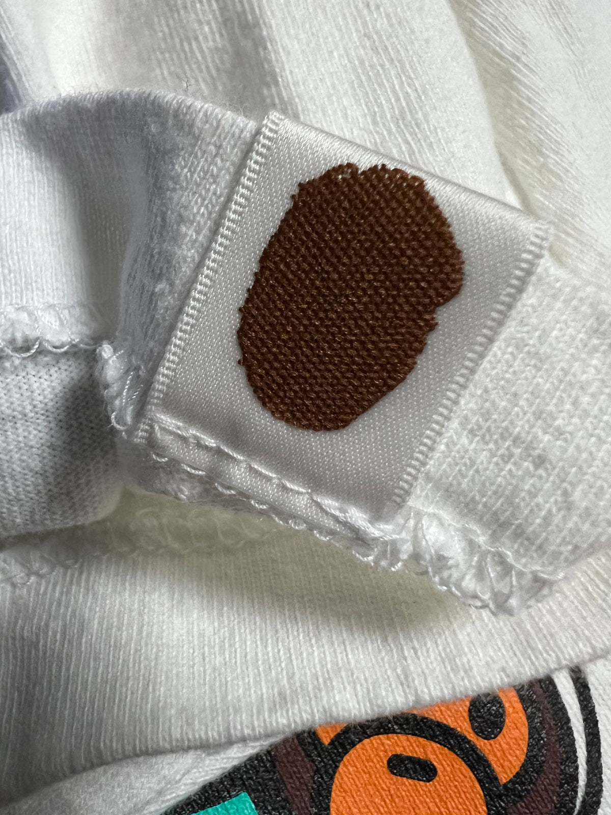 BAPE x Kid Cudi White Moon Man College Logo T-Shirt 5