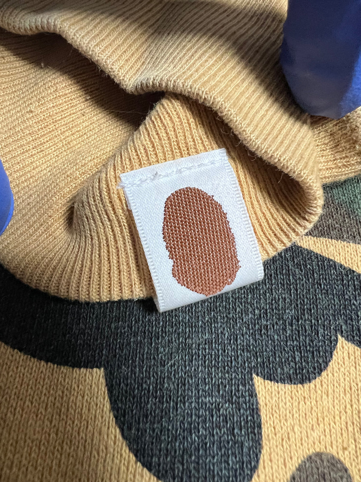 BAPE Yellow 1st Camo PONR Half Zip Up Shark Hoodie 7