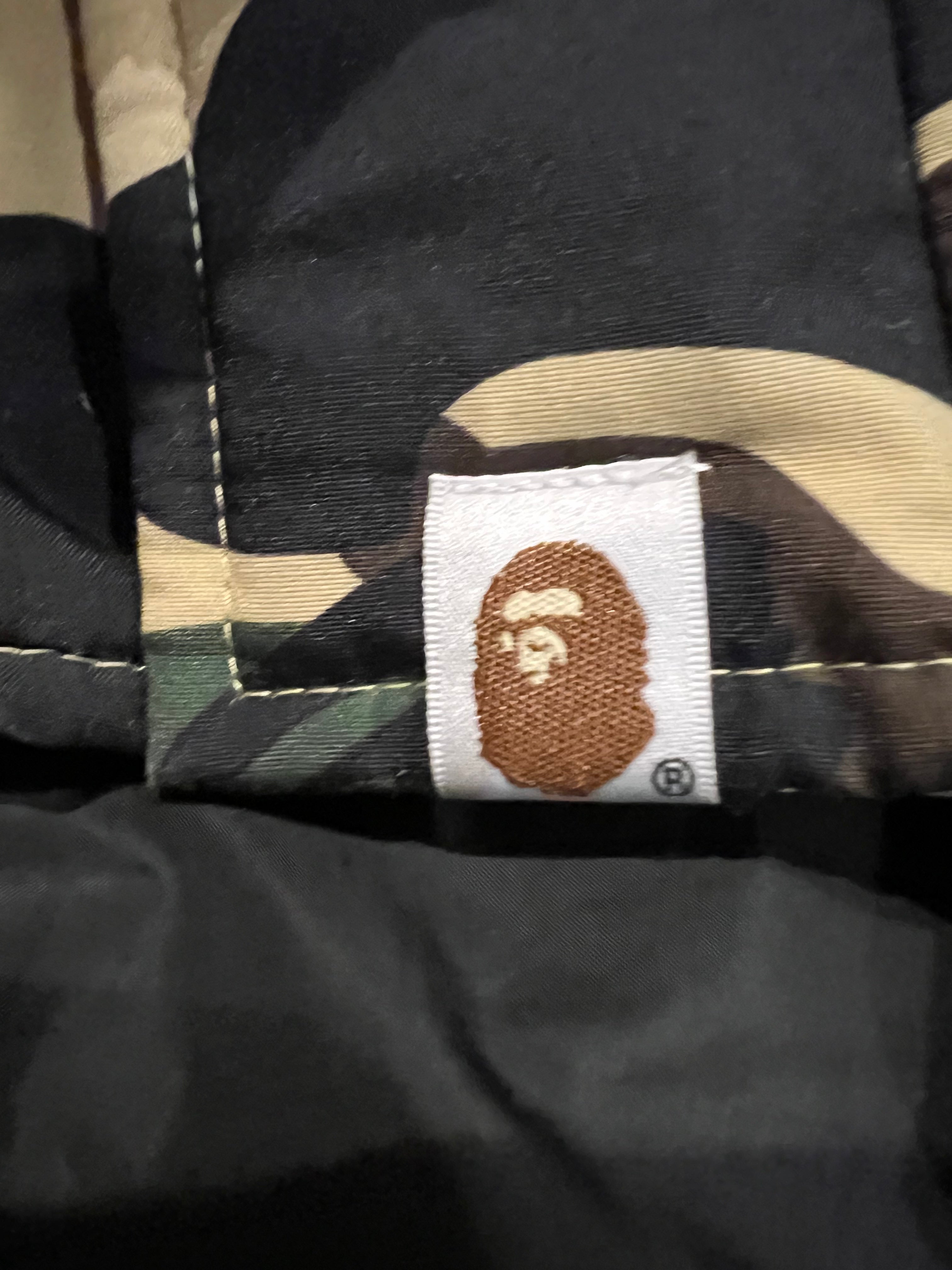 BAPE Yellow First Camo Puffer Jacket 6