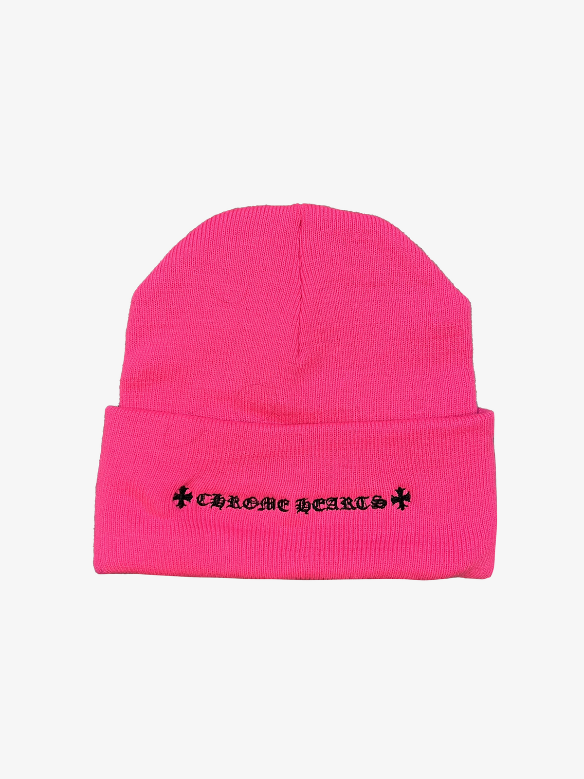 Chrome Hearts Pink Triple Cross Beanie 2