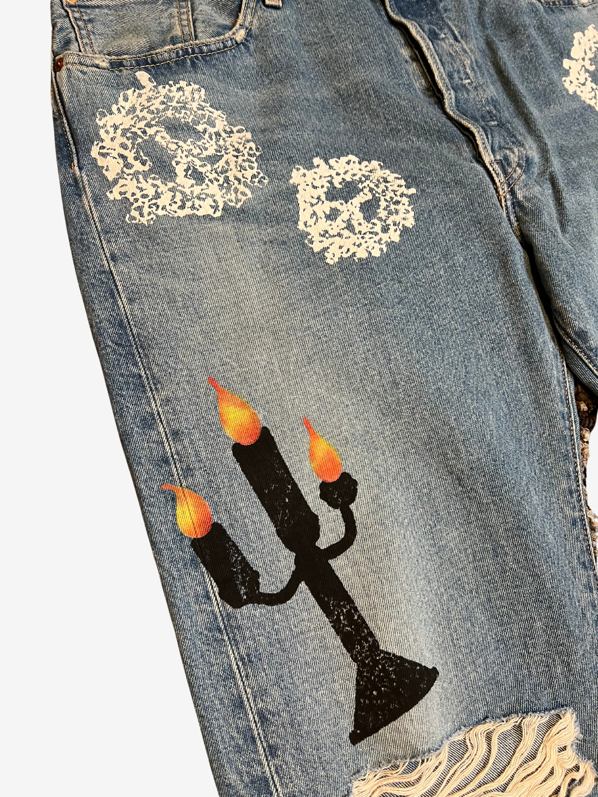 Denim Tears x Virgil Abloh Candle Stick Levi's Denim Jean 3