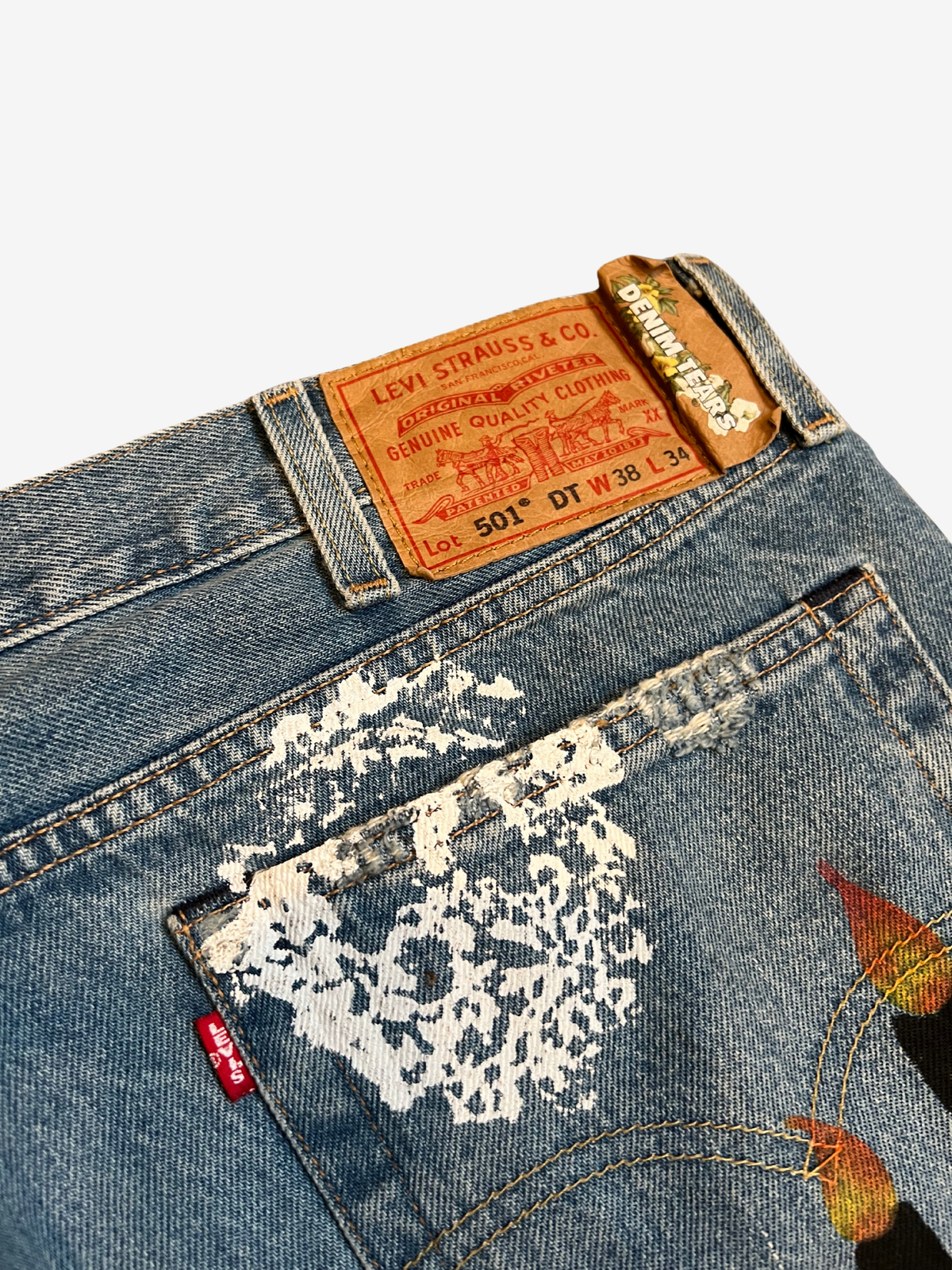 Denim Tears x Virgil Abloh Candle Stick Levi's Denim Jean 5