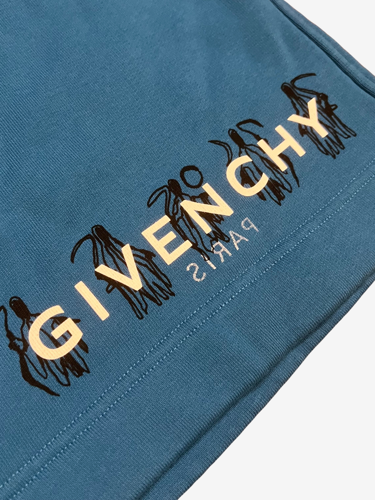 Givenchy Blue Runway Logo Shorts 3