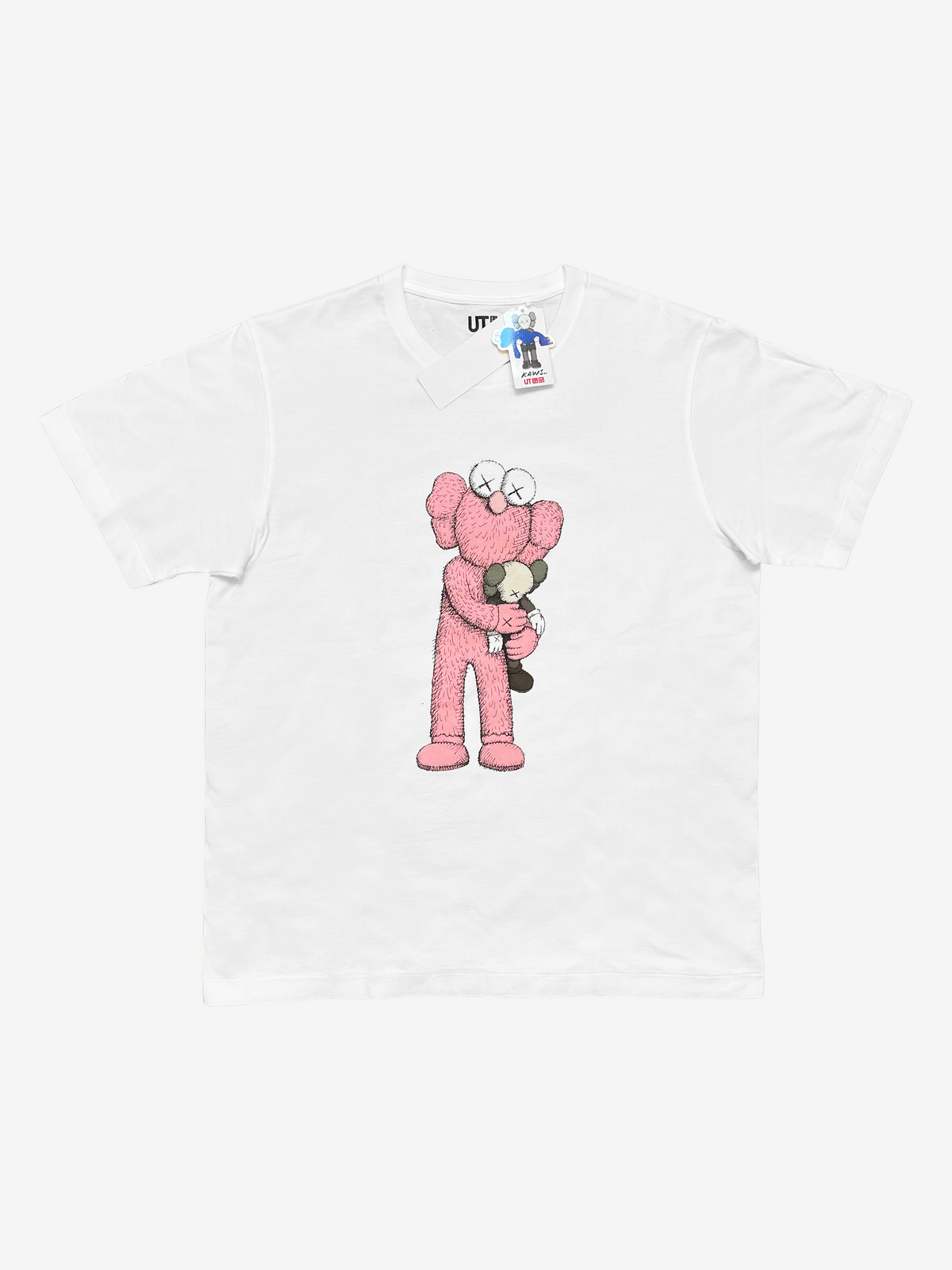 Kaws x Uniqlo White Pink BFF T-Shirt