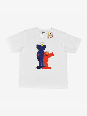 x Uniqlo x Sesame Street White BFF Elmo T-Shirt