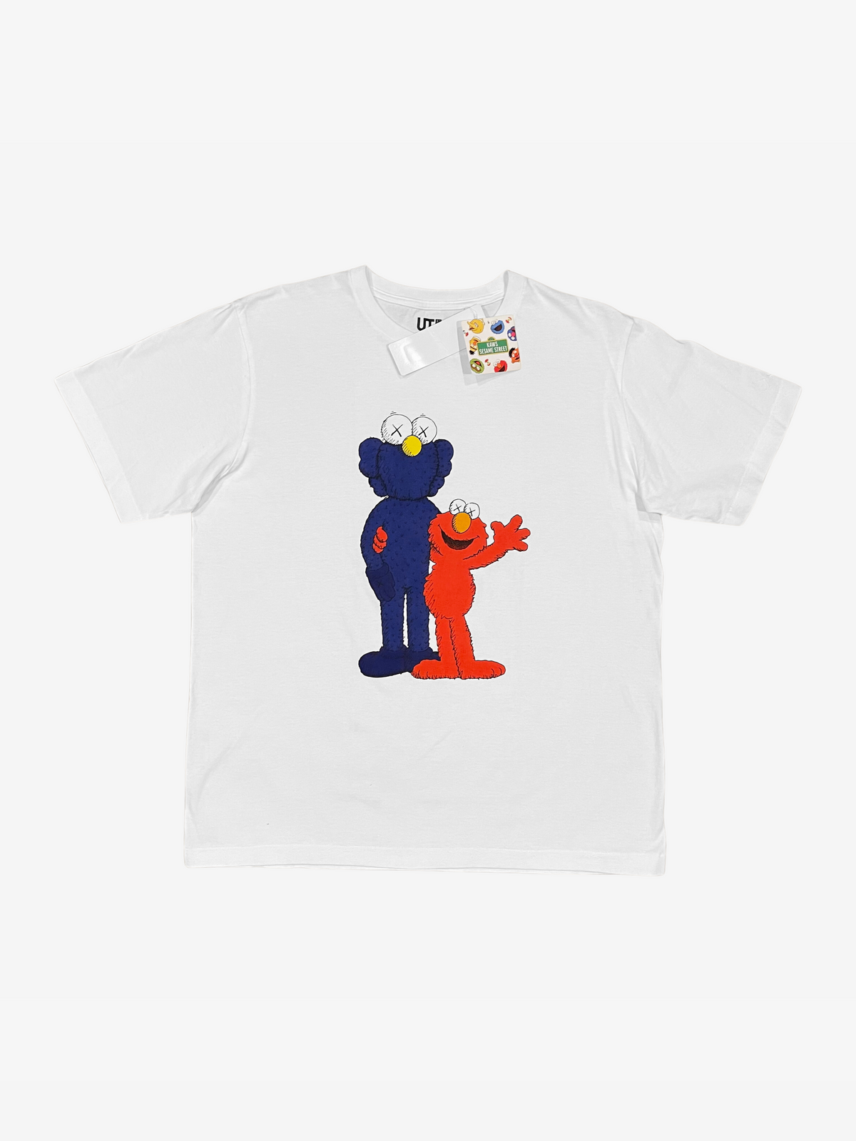 Kaws x Uniqlo x Sesame Street White BFF Elmo T-Shirt