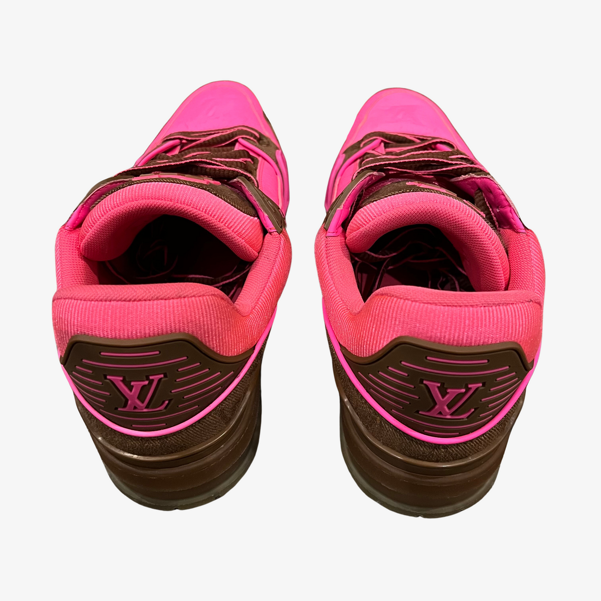 Louis Vuitton Pink & Brown Trainer Sneaker 6