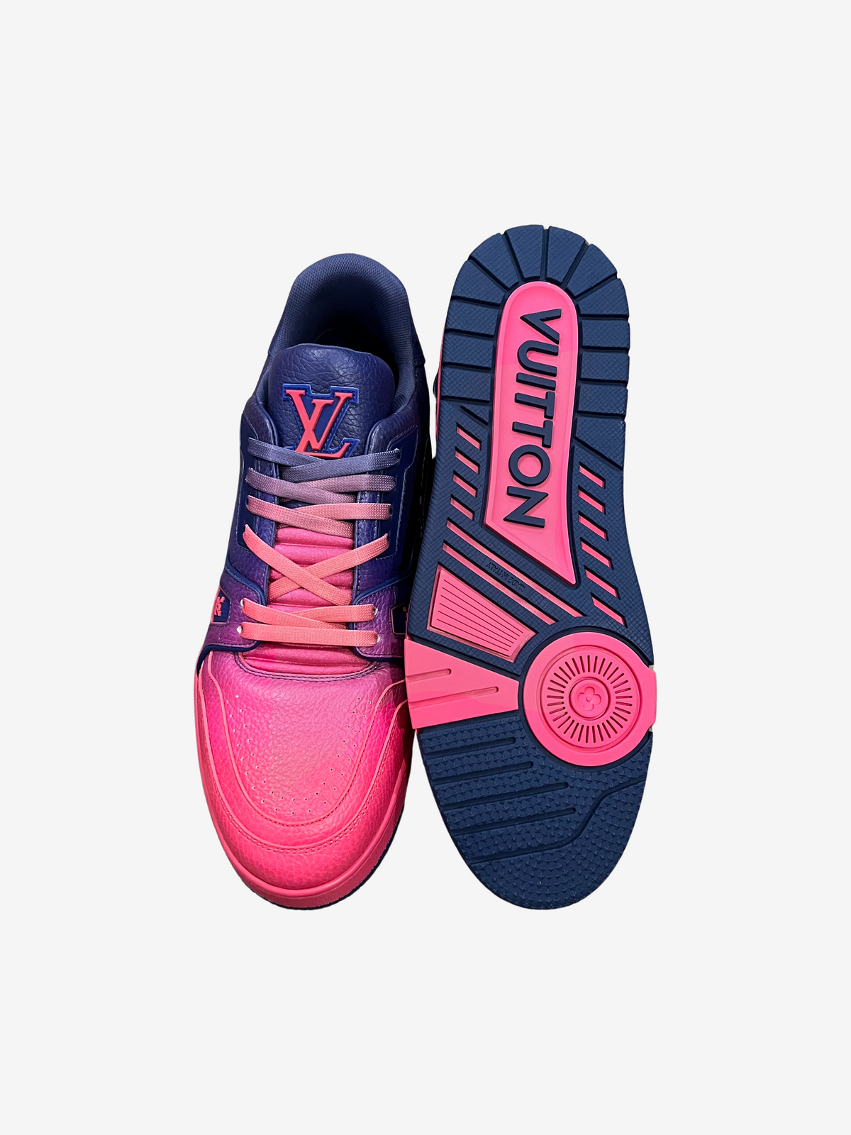 Louis Vuitton Purple & Pink Fade Trainer Sneaker 3