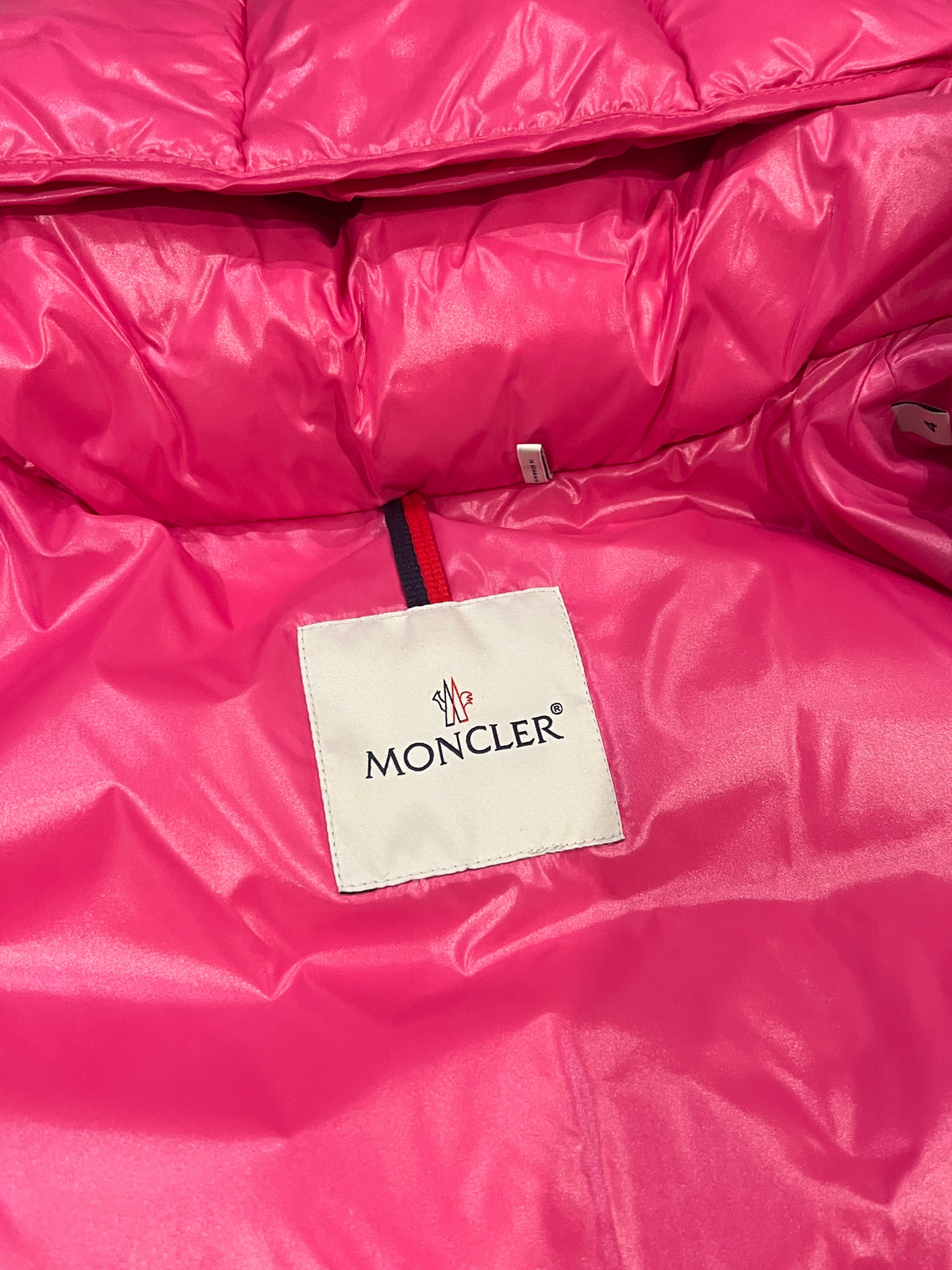 Moncler Pink Maya Short Down Jacket 8