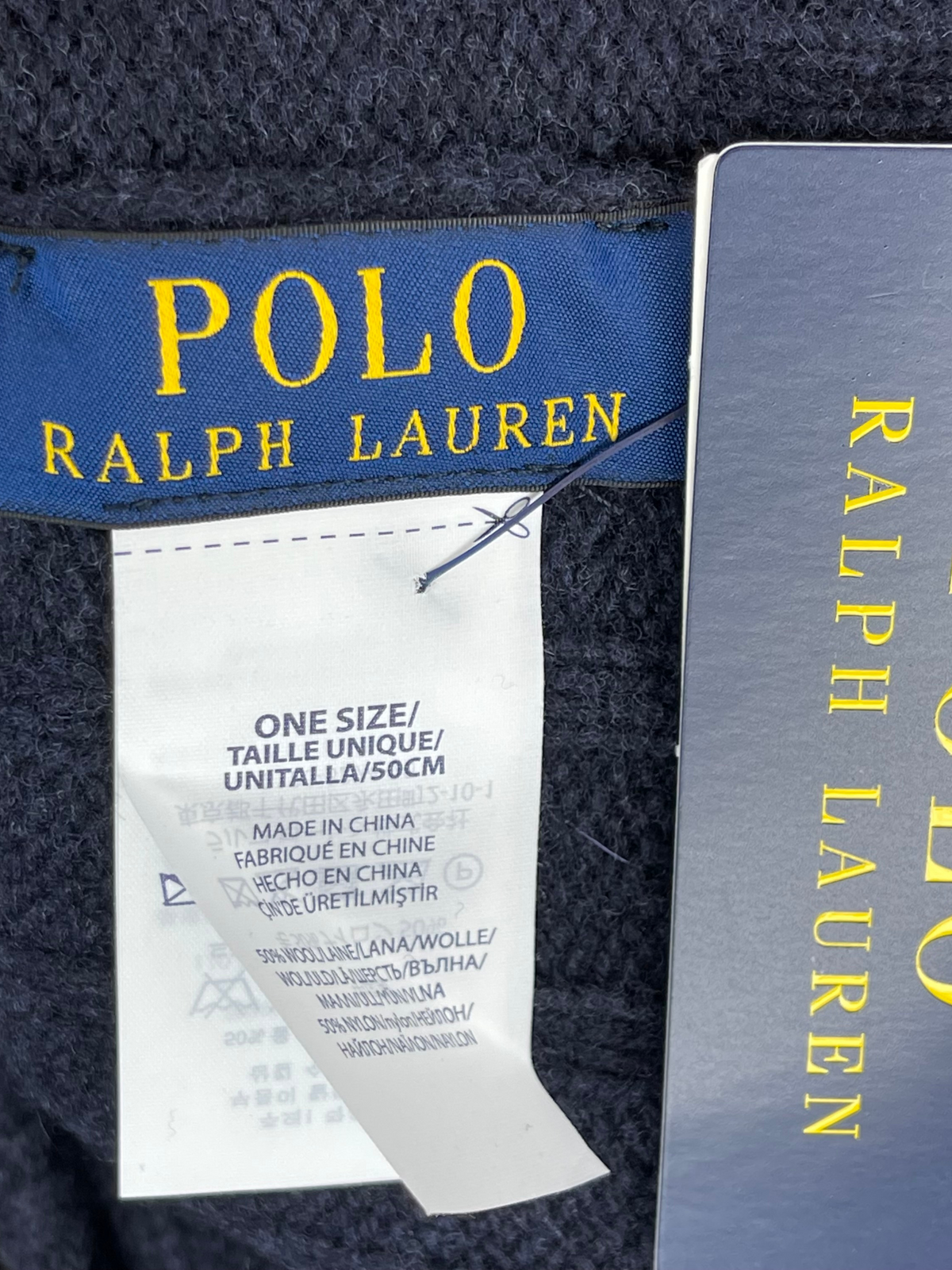 Polo Ralph Lauren Black with Detailed Pony Beanie 3