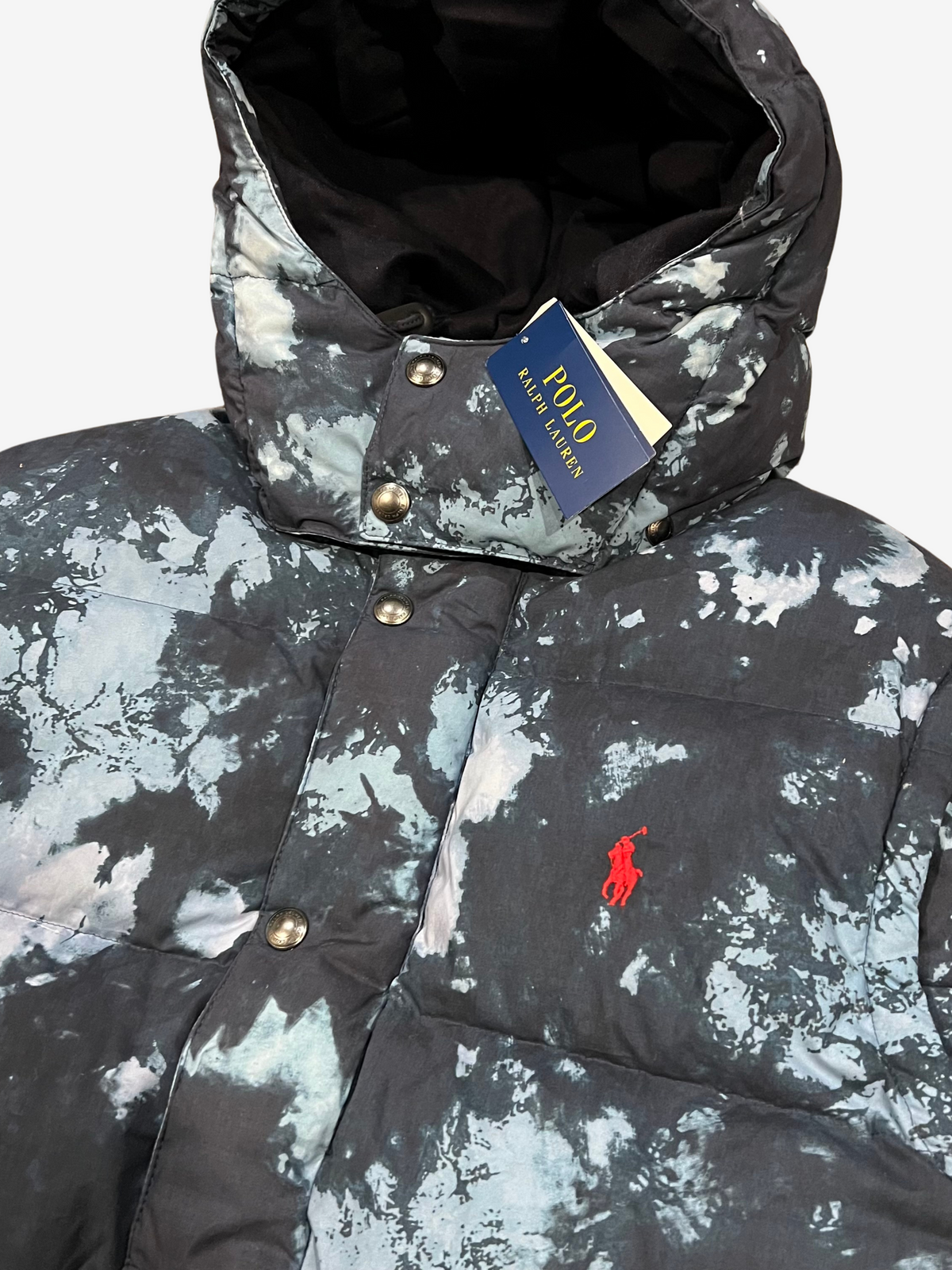 Polo Ralph Lauren Blue Snow Camo Puffer Jacket / Vest 7