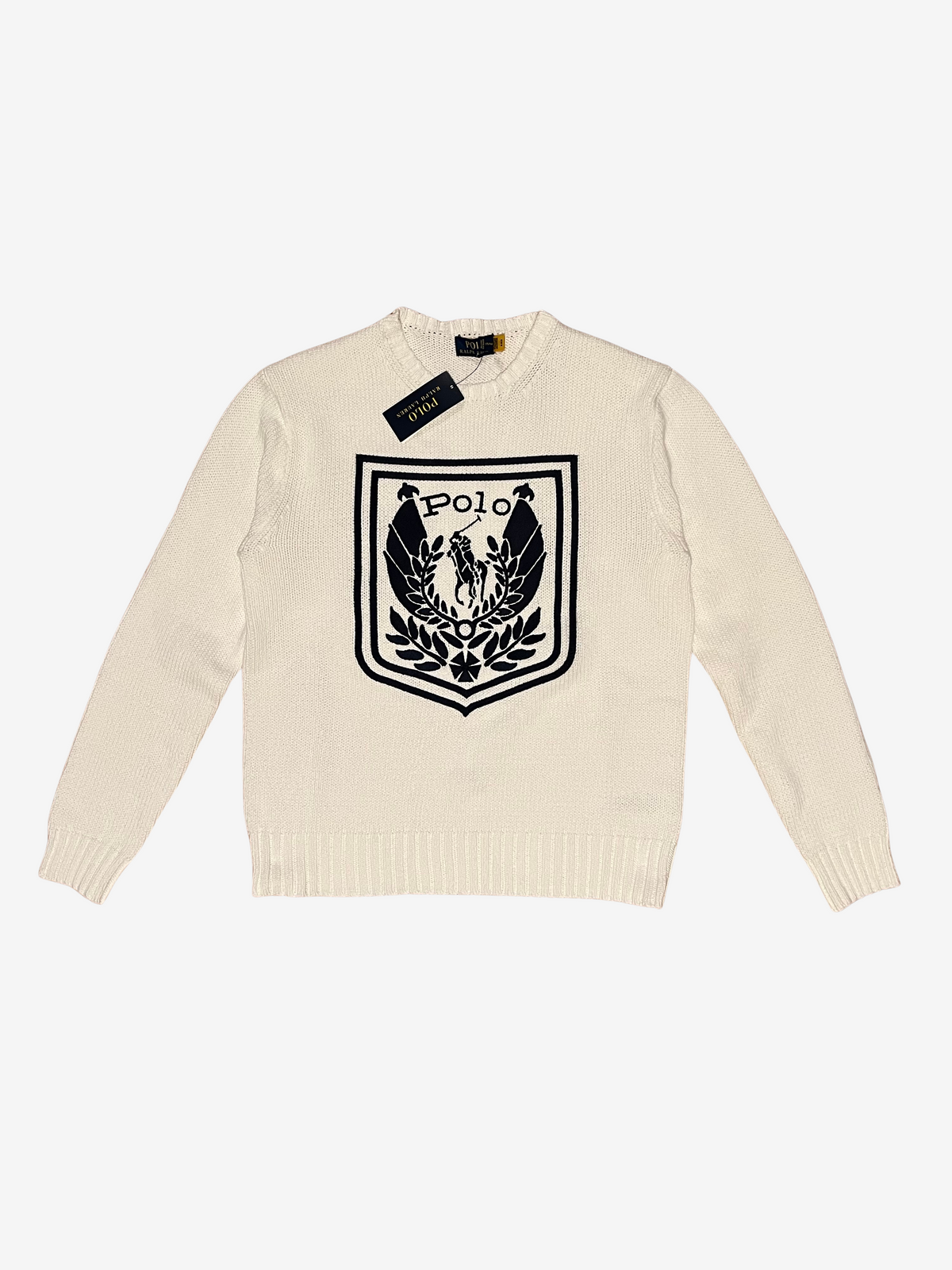 Polo Ralph Lauren Cream Cotton Knit Sweater