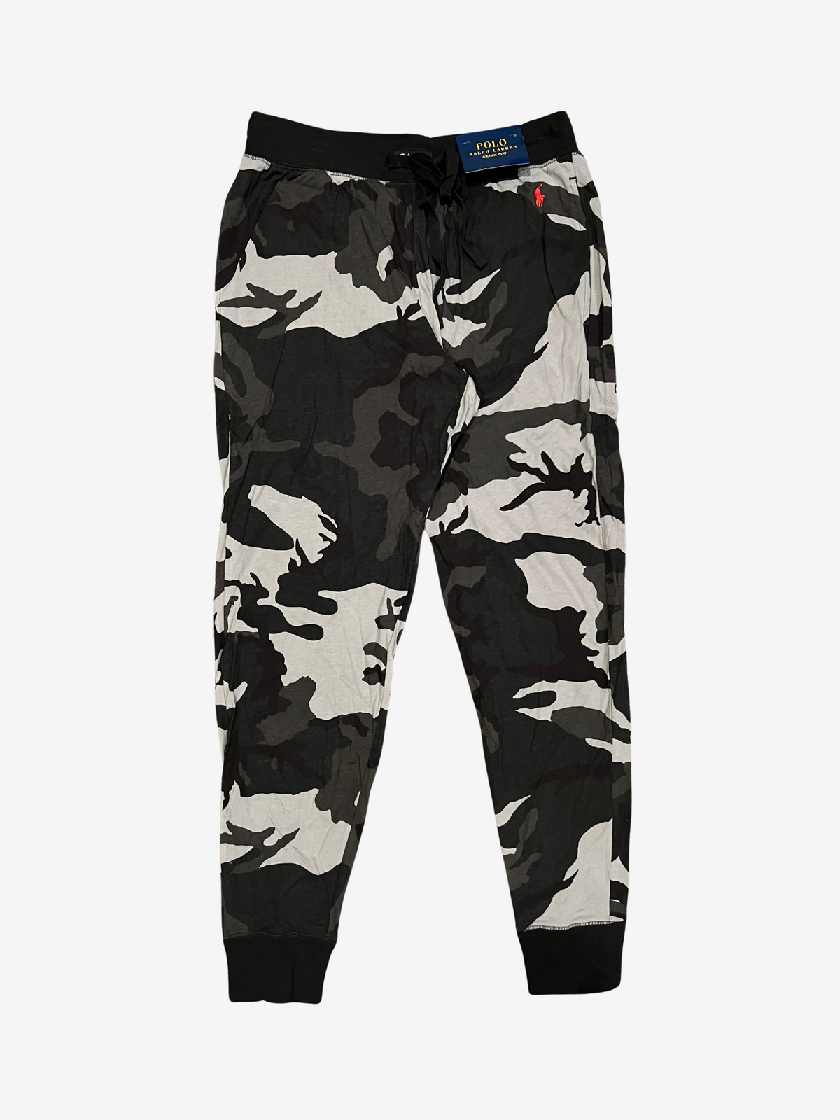 Polo Ralph Lauren Grey Camo with Red Pony Jogger Pajama Pant
