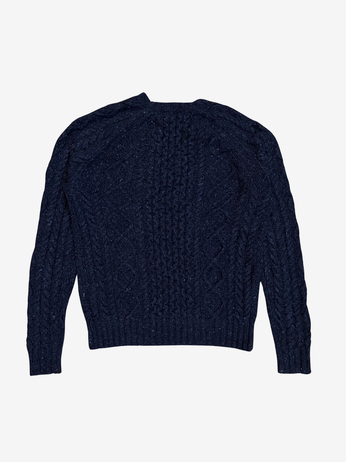 Polo Ralph Lauren Navy Cotton Knit Braided Crewneck 2