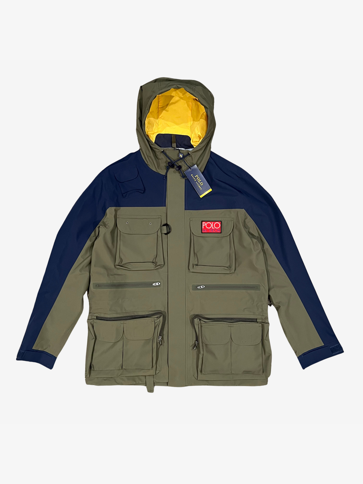 Polo Ralph Lauren Olive Navy Blue Hi Tech Anorak