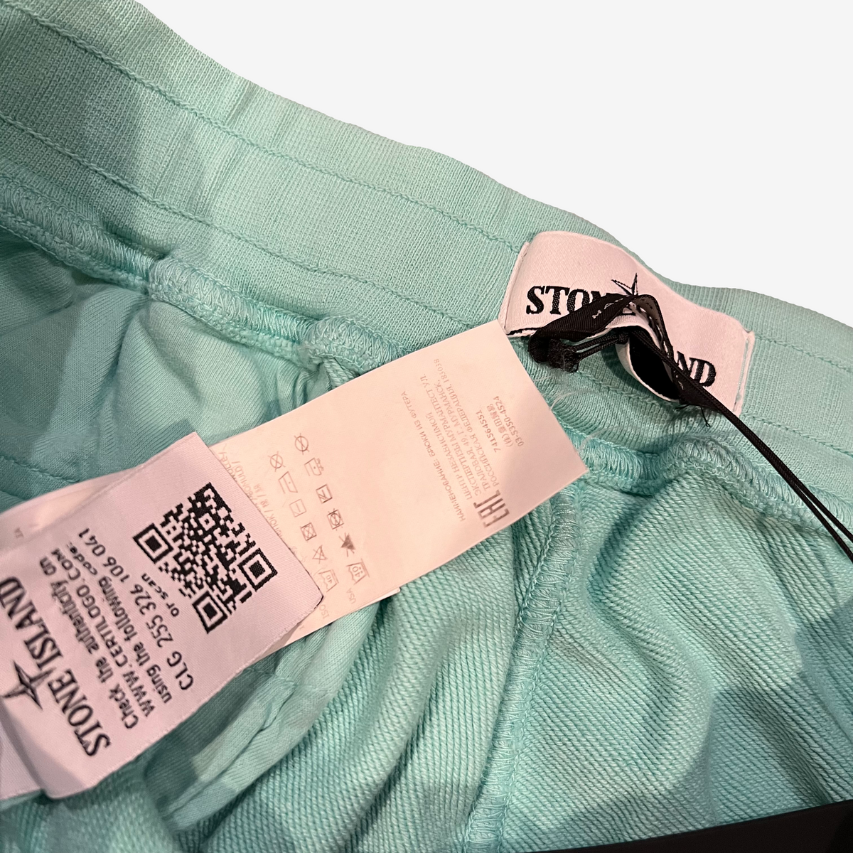 Stone Island Ice Blue Bermuda Sweatpants 4