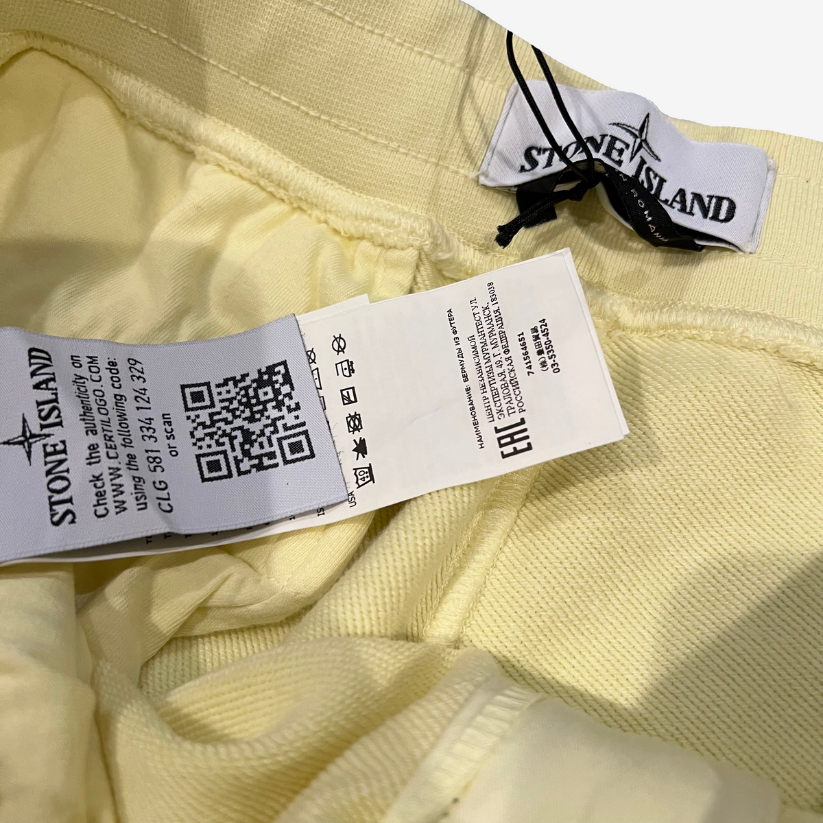 Stone Island Light Yellow Bermuda Shorts 4