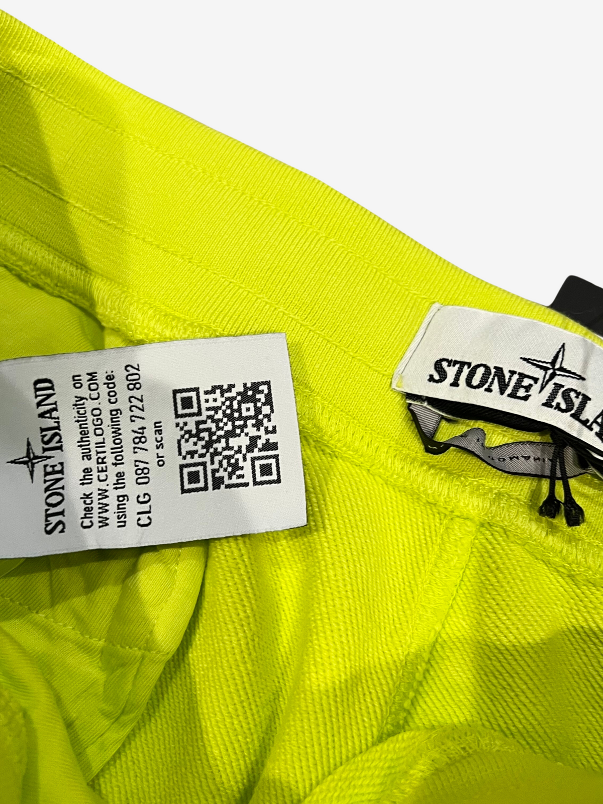 Stone Island Neon Yellow Bermuda Shorts 4