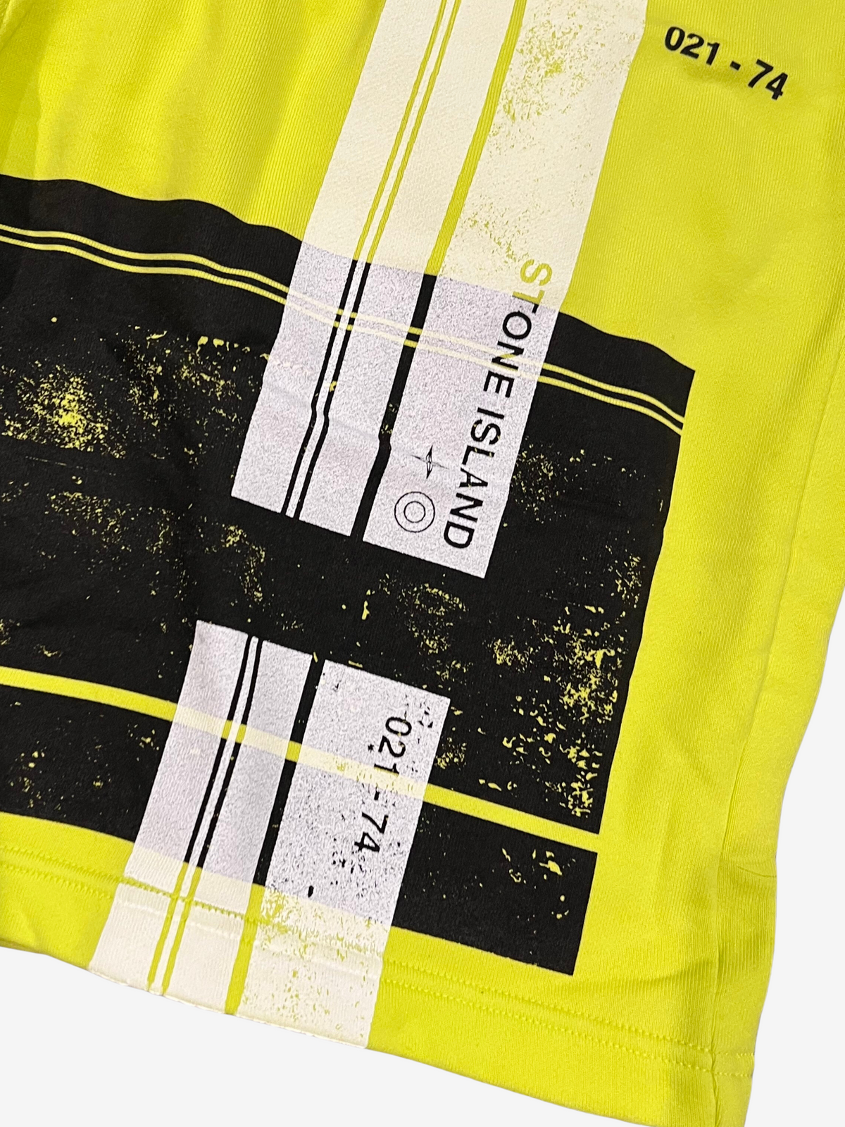 Stone Island Neon Yellow Bermuda Shorts 5