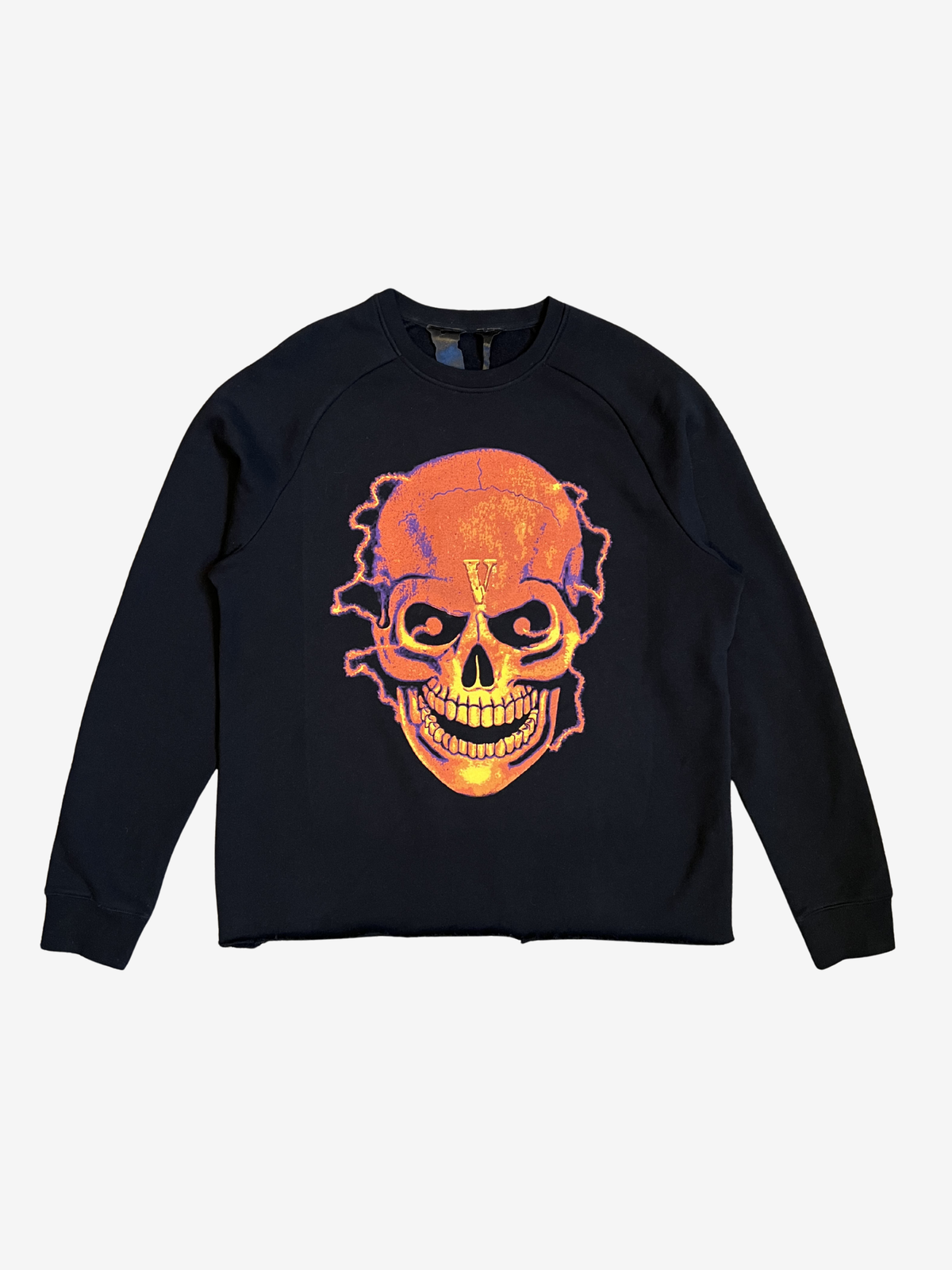 Vlone Black Shocker Skull Crewneck