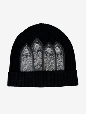 Black Window Skully Beanie