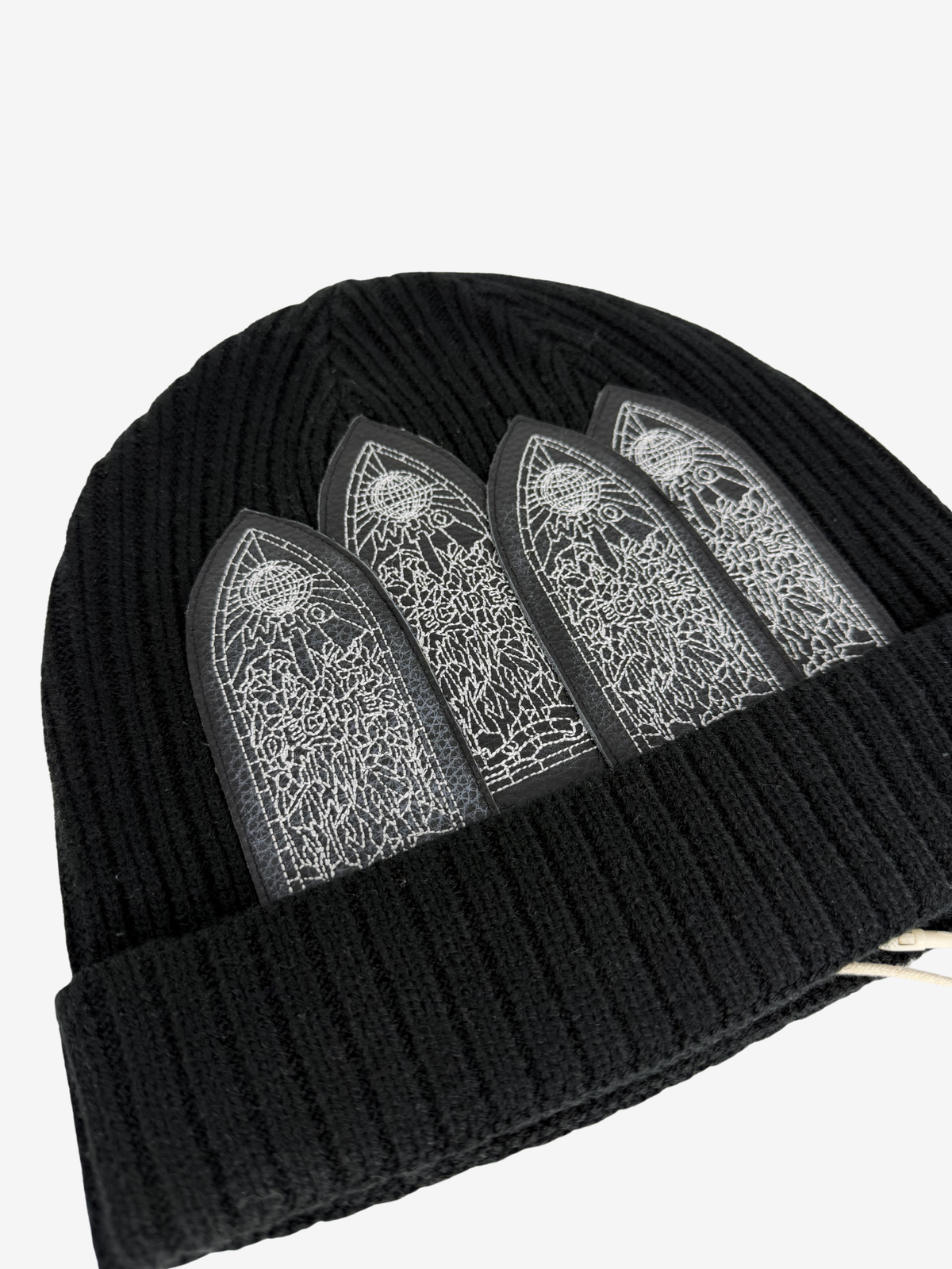Who Decides War Black Window Skully Beanie 3