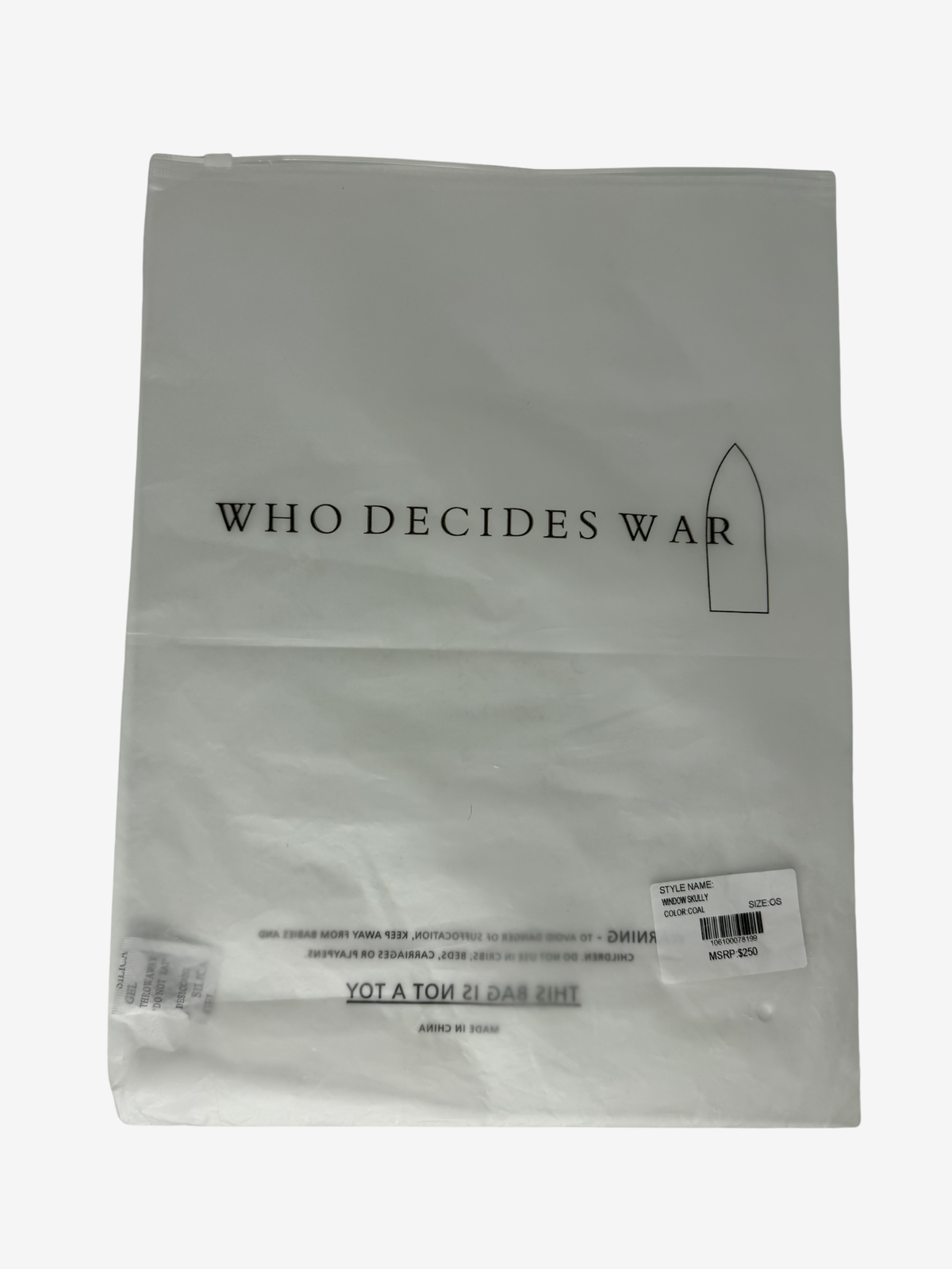 Who Decides War Black Window Skully Beanie 6