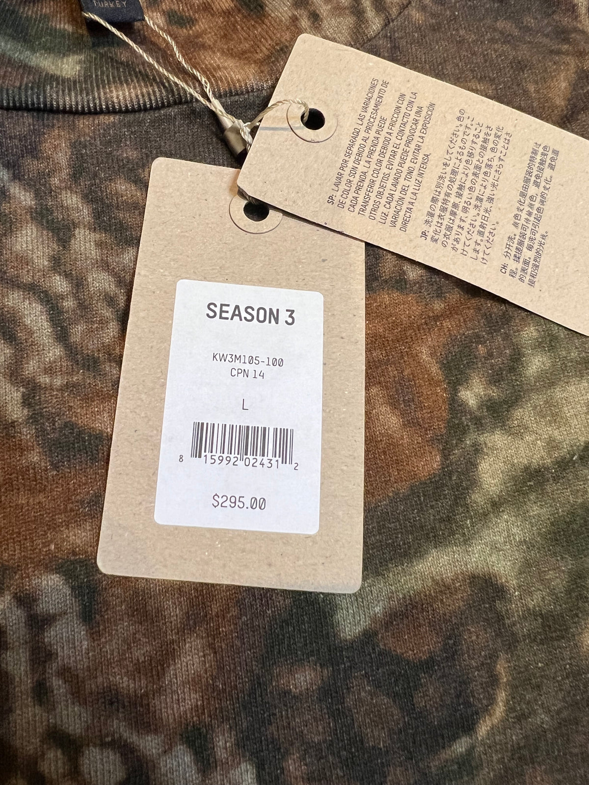 Yeezy Season 3 Brown Real Tree Camo Moto Crewneck 5
