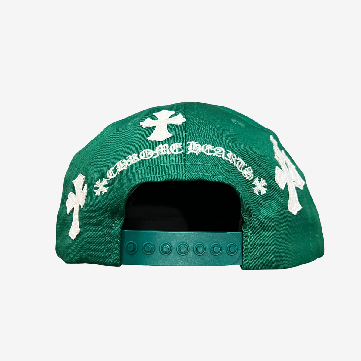 Chrome Hearts Green Baseball Cross Patch Hat 4