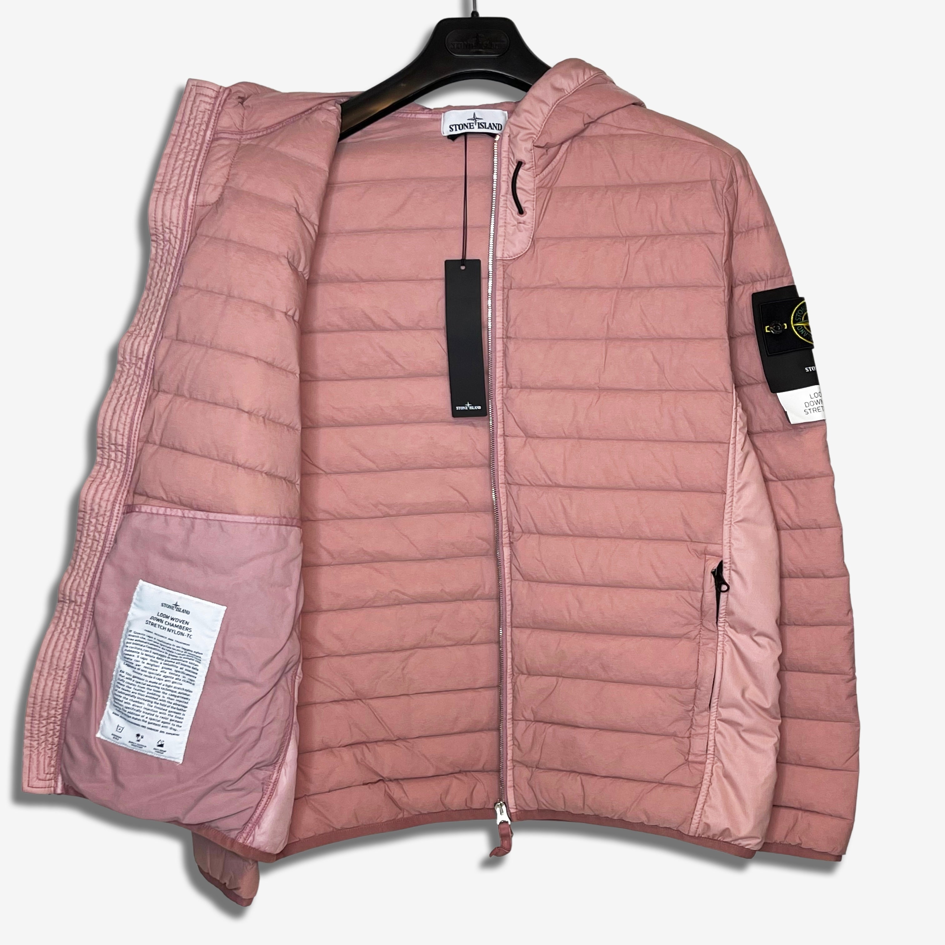 Chaqueta acolchada rosa